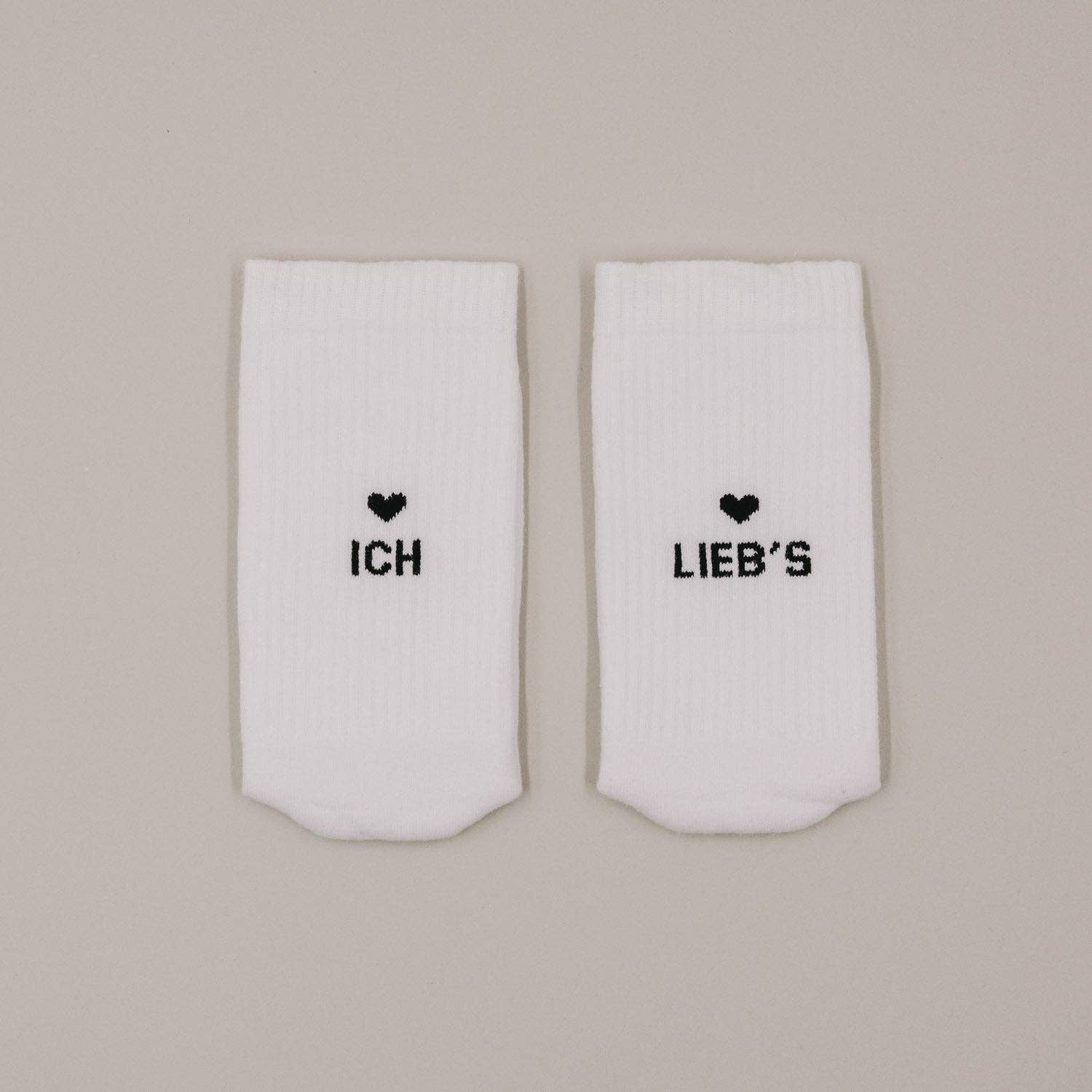 Socken weiß - Ich liebs - lyllevenn