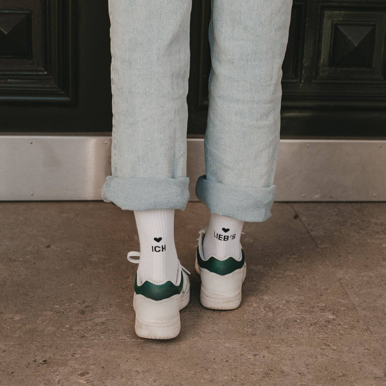 Socken weiß - Ich liebs - lyllevenn