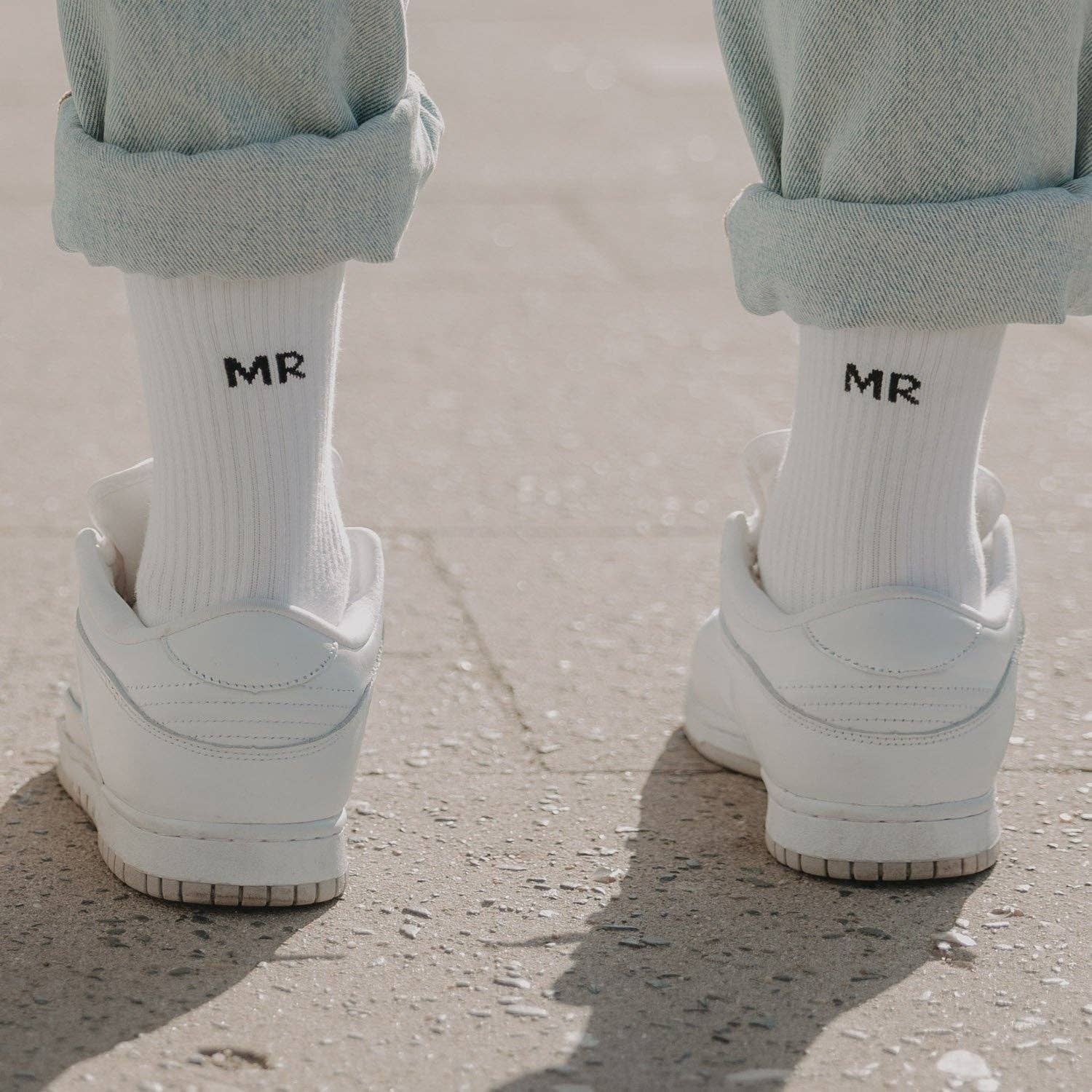 Socken weiß - Mr - lyllevenn