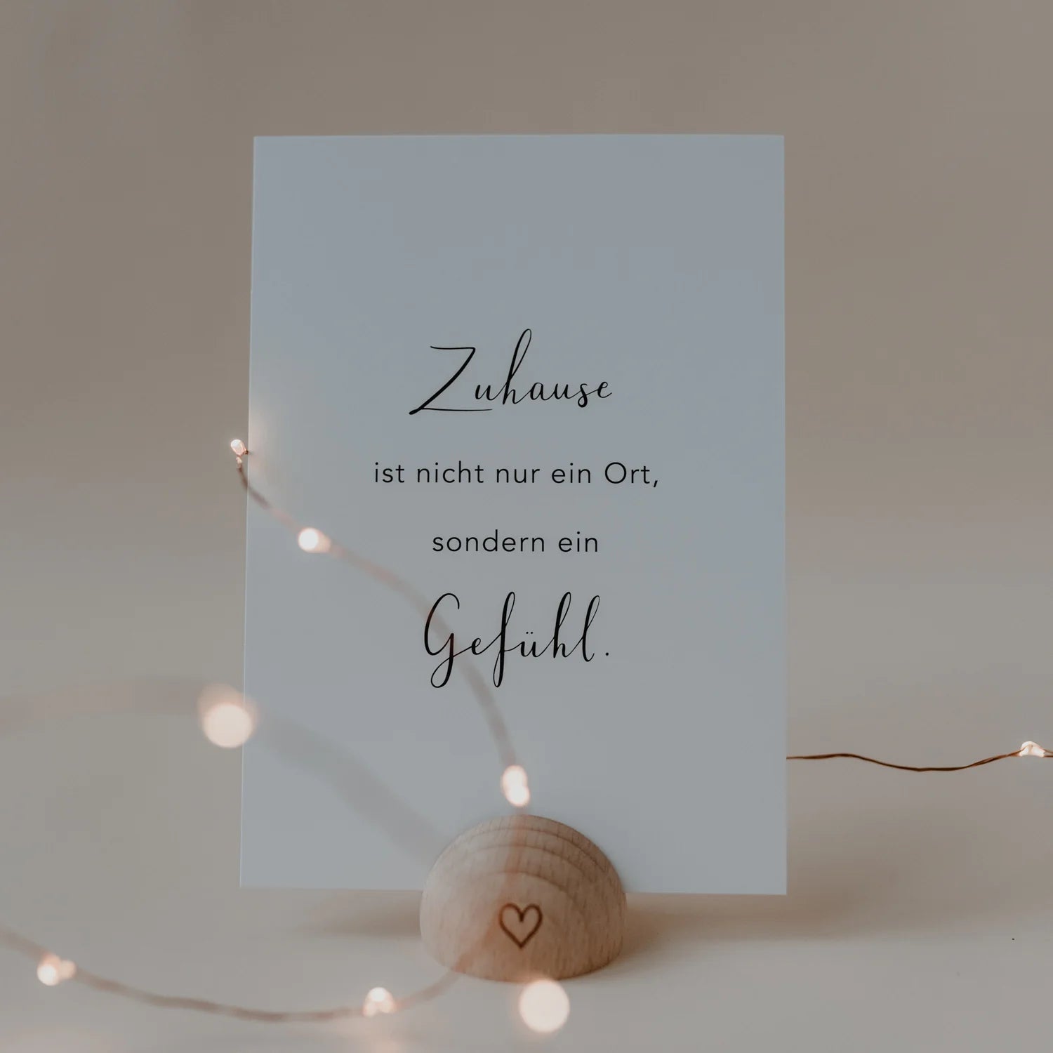 Spruchkarte „Zuhause" - lyllevenn