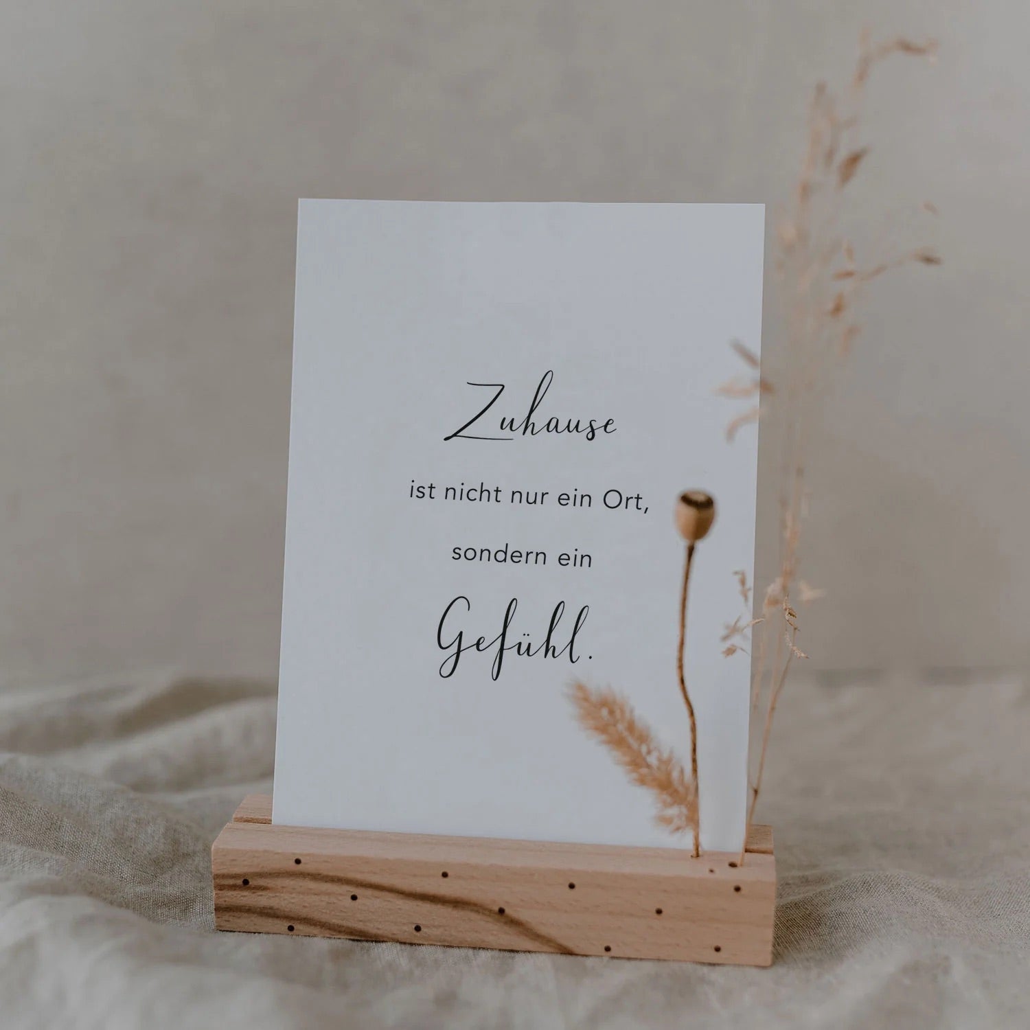 Spruchkarte „Zuhause"