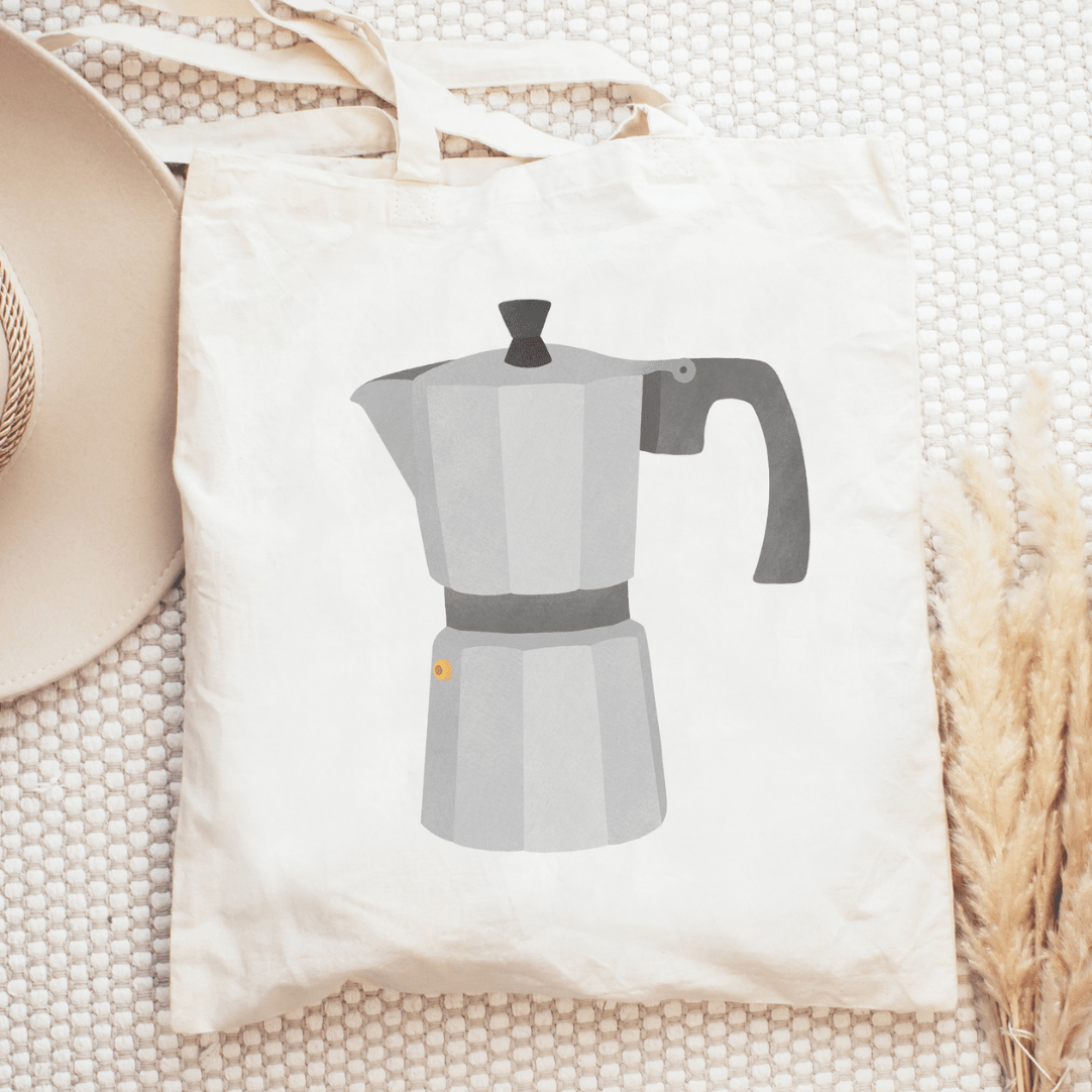 Stoffbeutel Kaffee „French Press" - lyllevenn