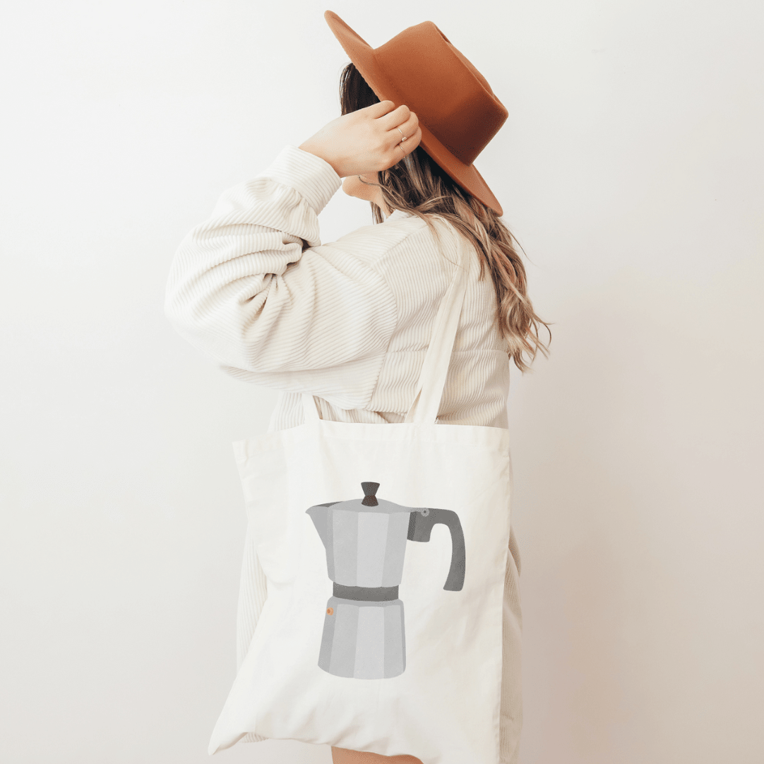 Stoffbeutel Kaffee „French Press" - lyllevenn