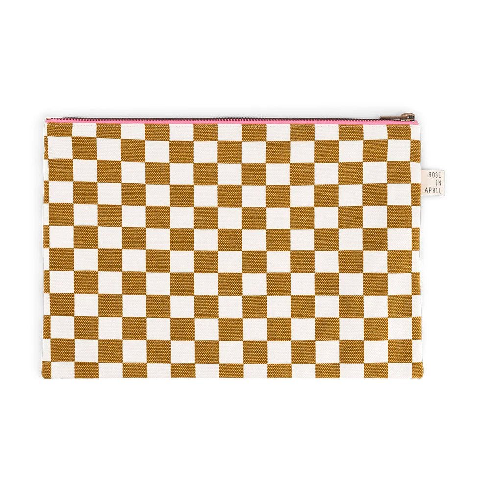 Tasche Kariert - Karamell - lyllevenn