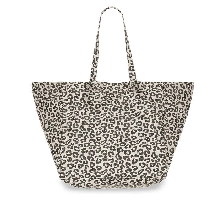 TRAGETASCHE LEOPARD – GREIGE - lyllevenn