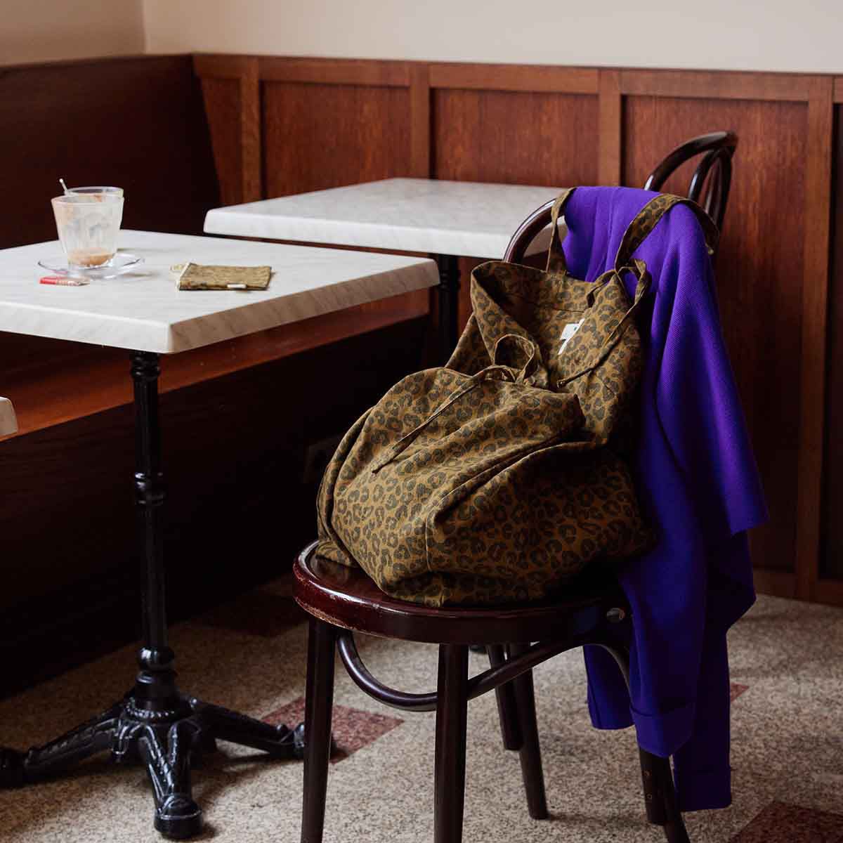 TRAGETASCHE LEOPARD – OLIVE - lyllevenn