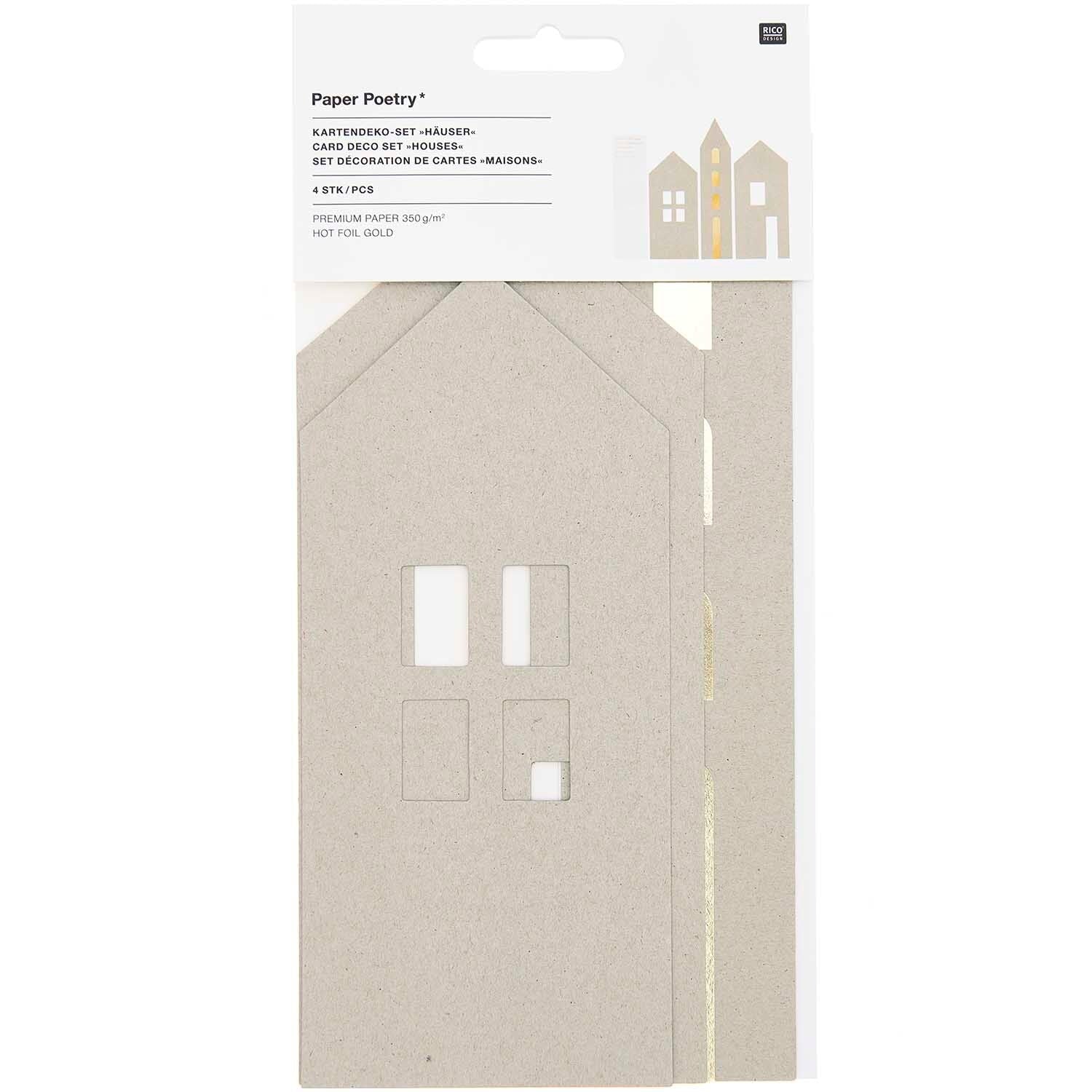 Weihnachtsdeko - Papierhäuser - lyllevenn