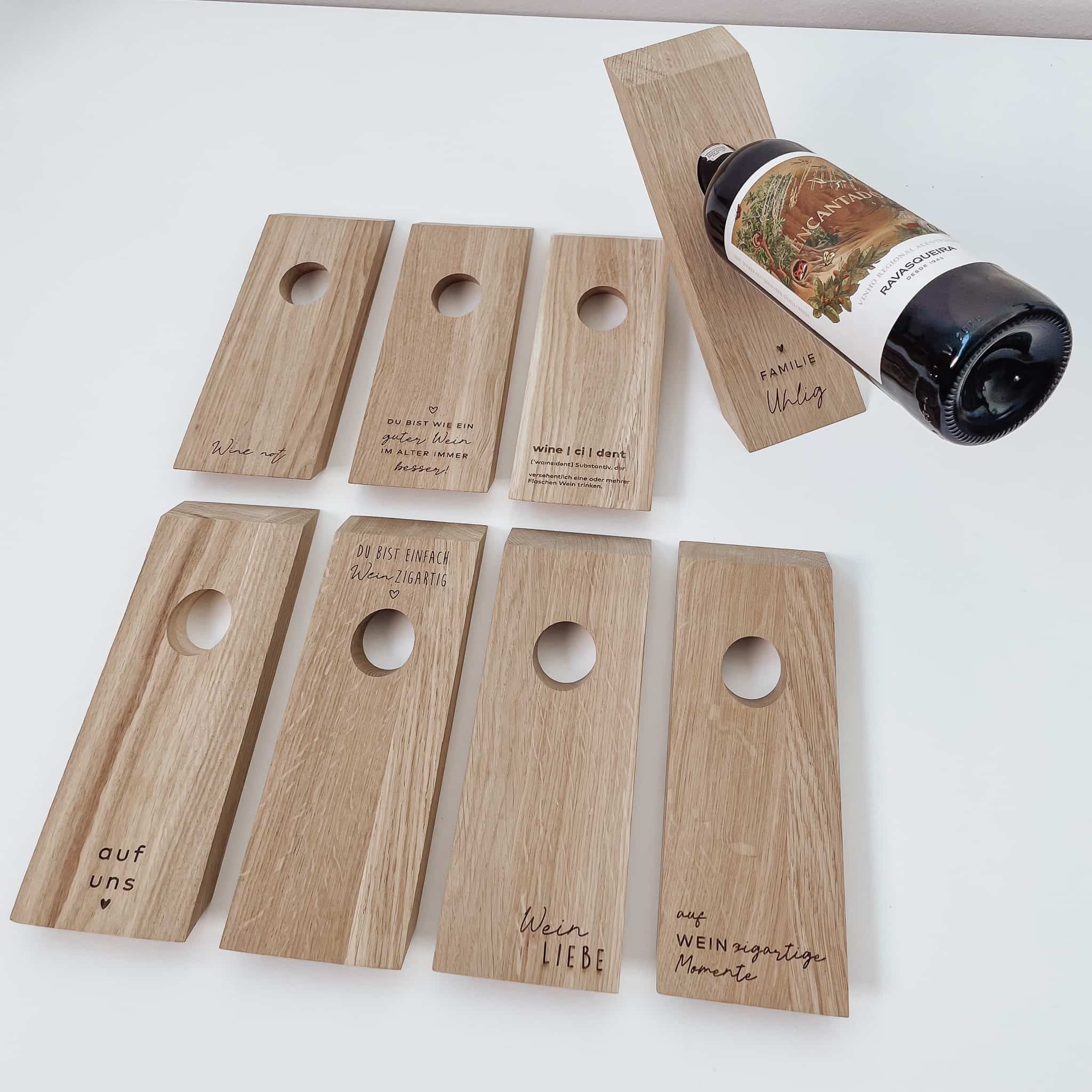 Weinflaschenhalter personalisiert – für Kenner & Genießer - lyllevenn