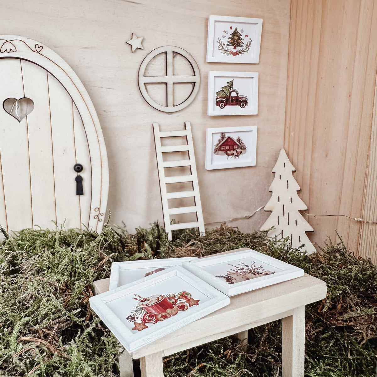 Wichtel Bilderrahmen im 3er-Set – mit Weihnachtsmotiven - lyllevenn