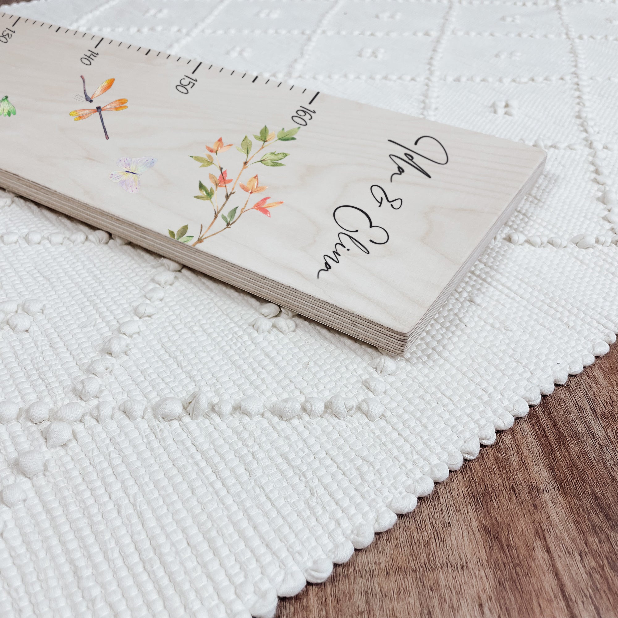 Kindermesslatte Holz personalisiert - Wood & Tales