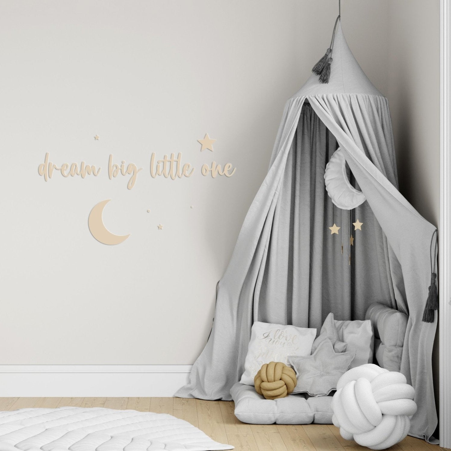 3D Holz Schriftzug - Dream big little one - lyllevenn