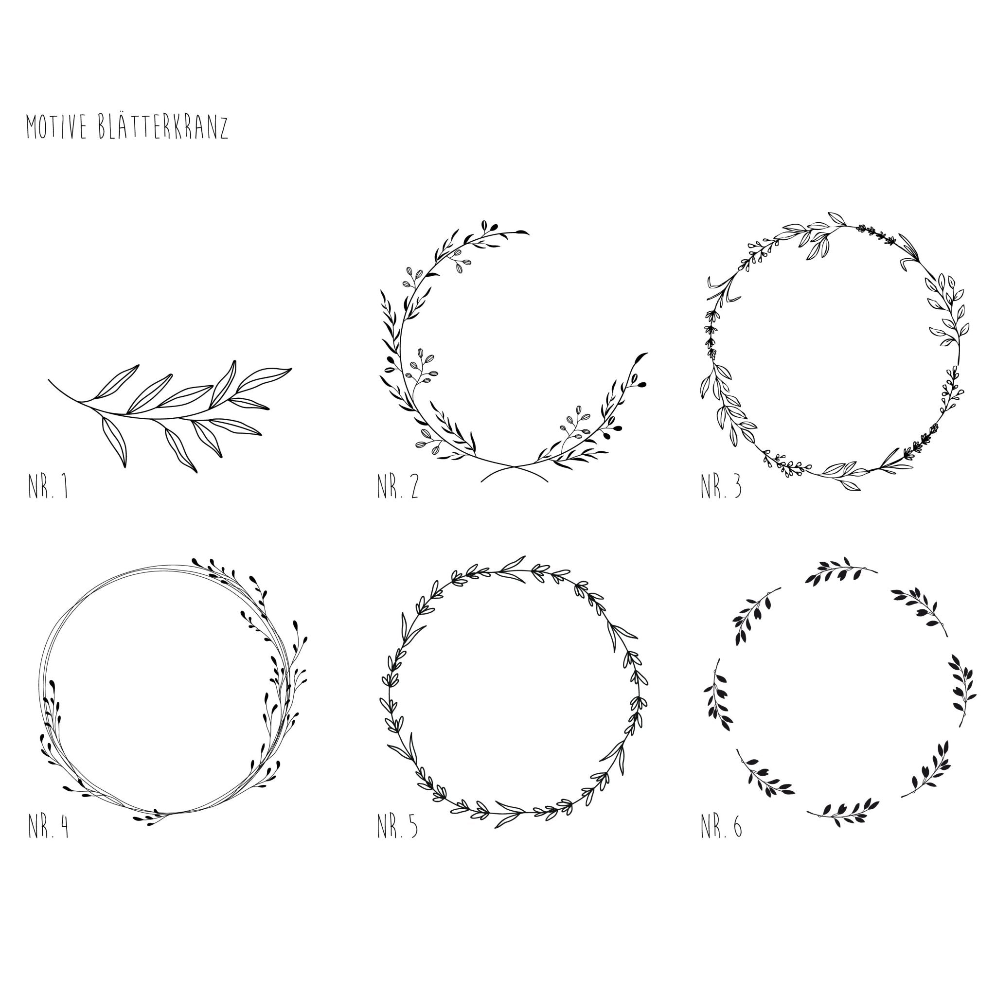 3D Namen Erinnerungskiste | graviert – BLÄTTERKRANZ - lyllevenn-store