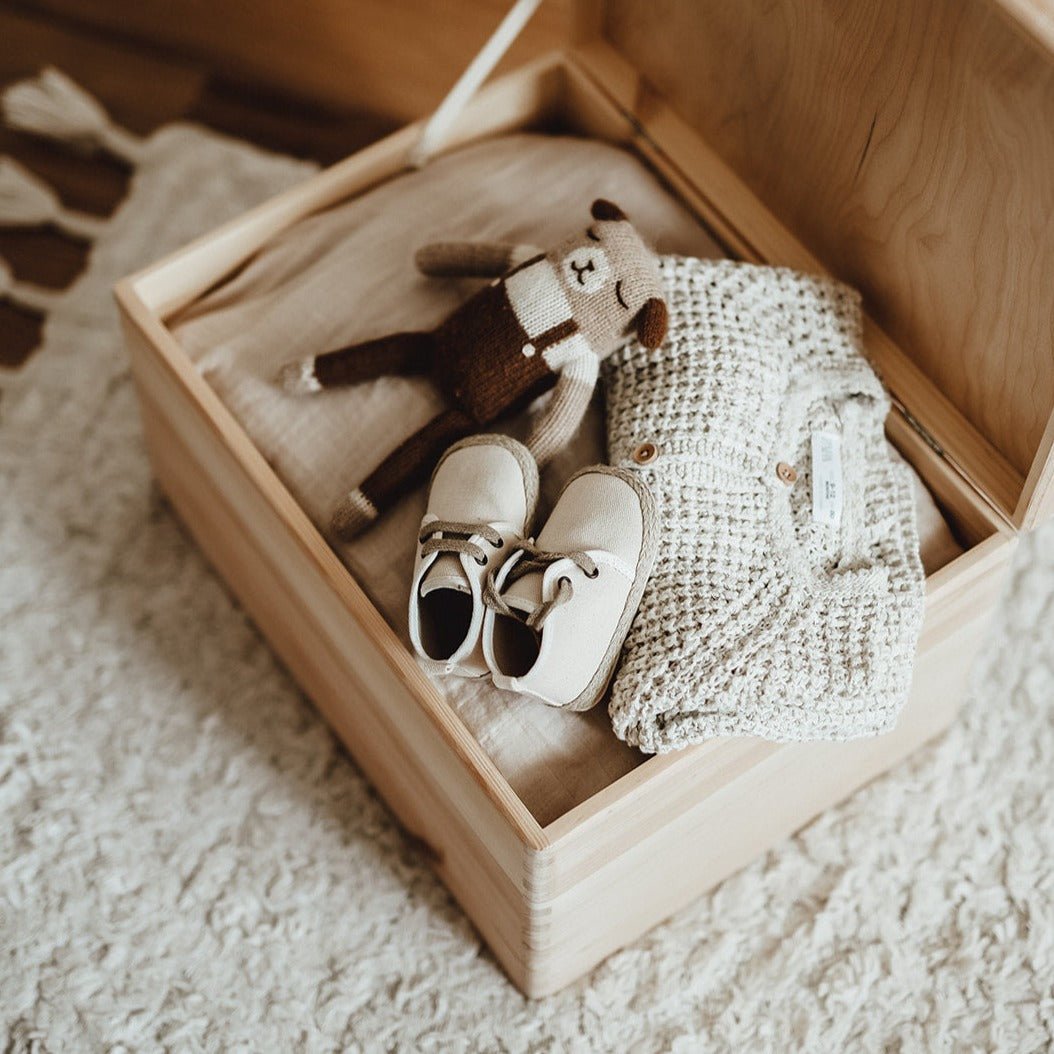 3D Namen Erinnerungskiste | graviert – BLÄTTERKRANZ - lyllevenn-store