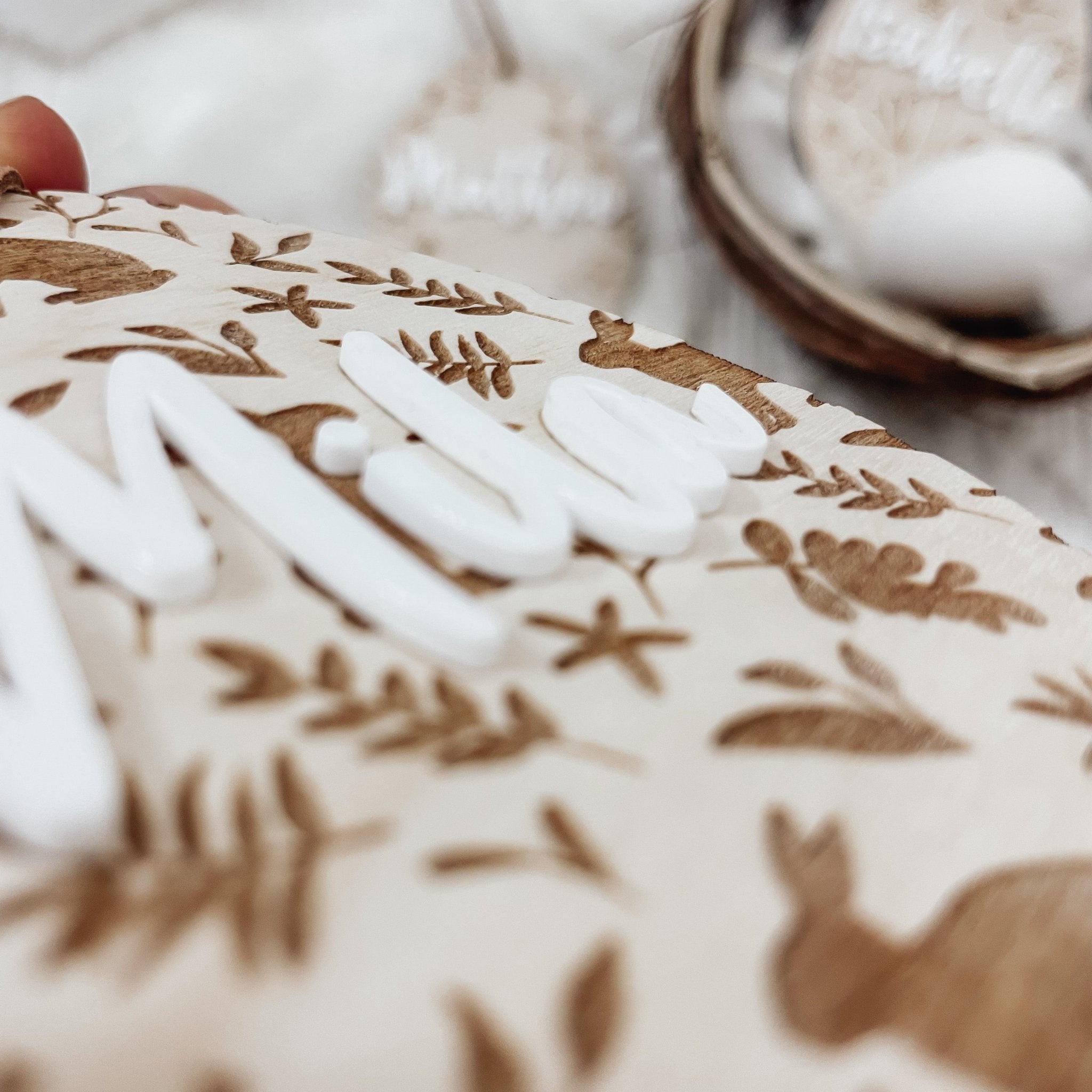 3D Osterei | Namensschild | Korb Anhänger - lyllevenn-store