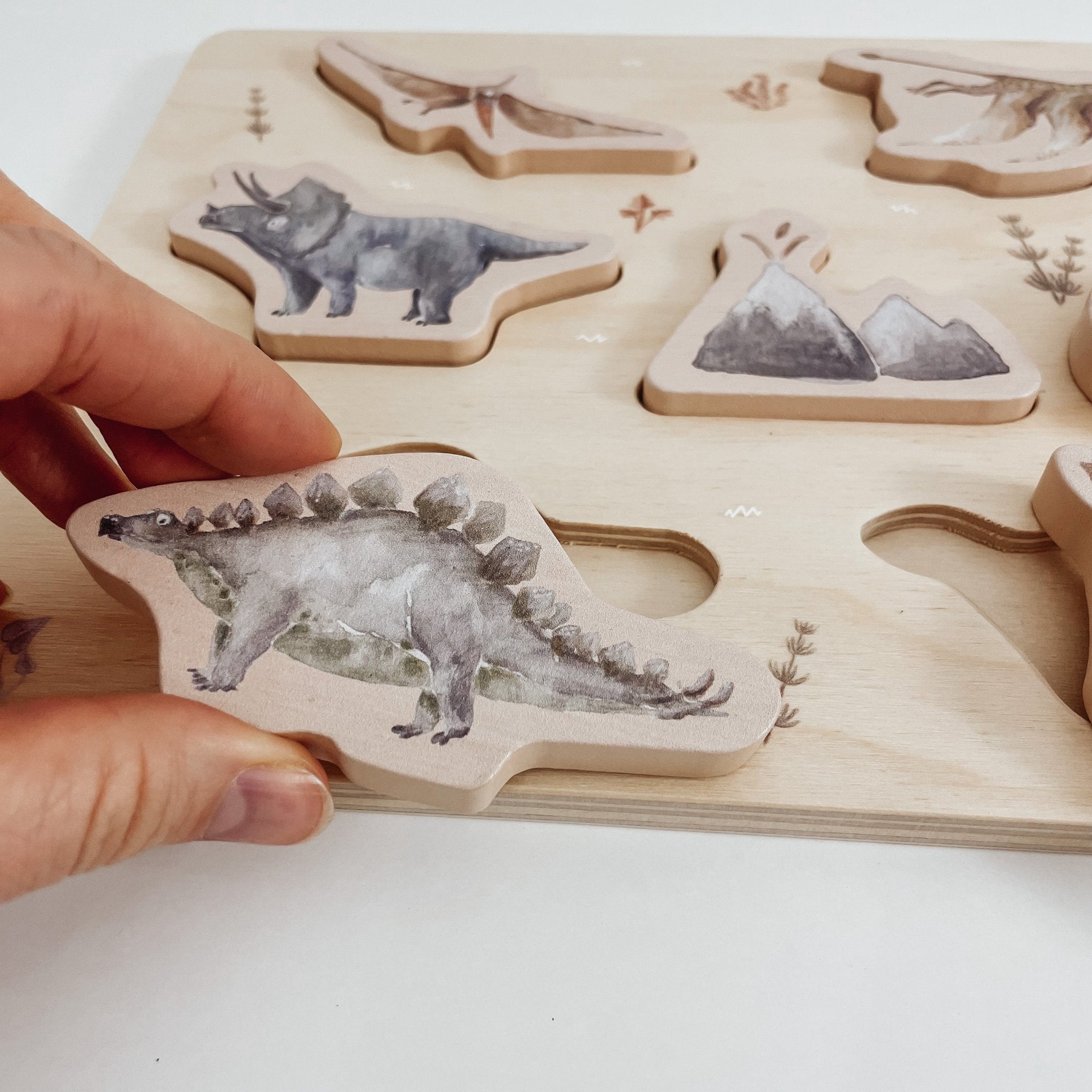 3D Puzzle | Steckpuzzle aus nachhaltigem Holz – DINO - lyllevenn-store