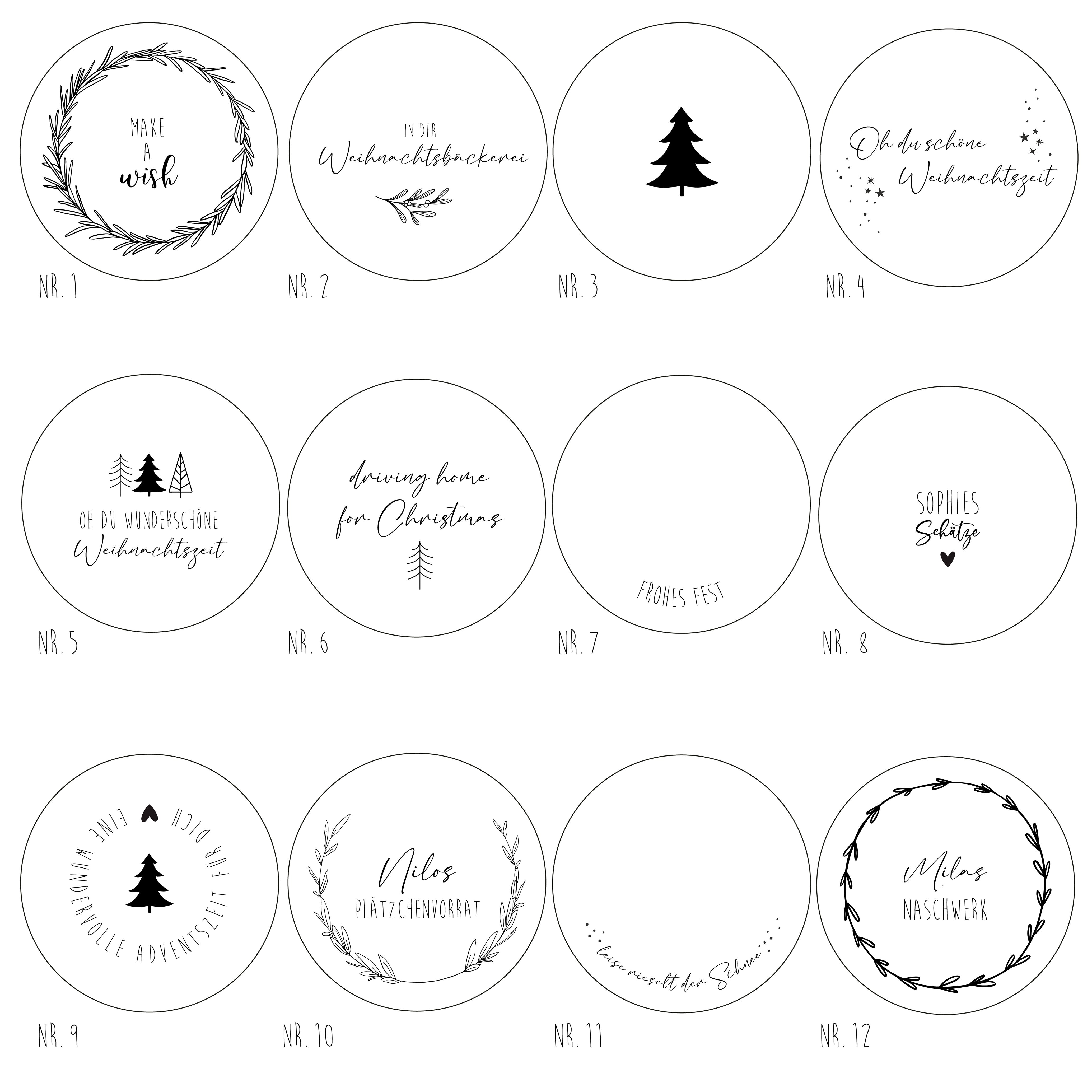 Personalisiertes Vorratsglas – Weihnachten