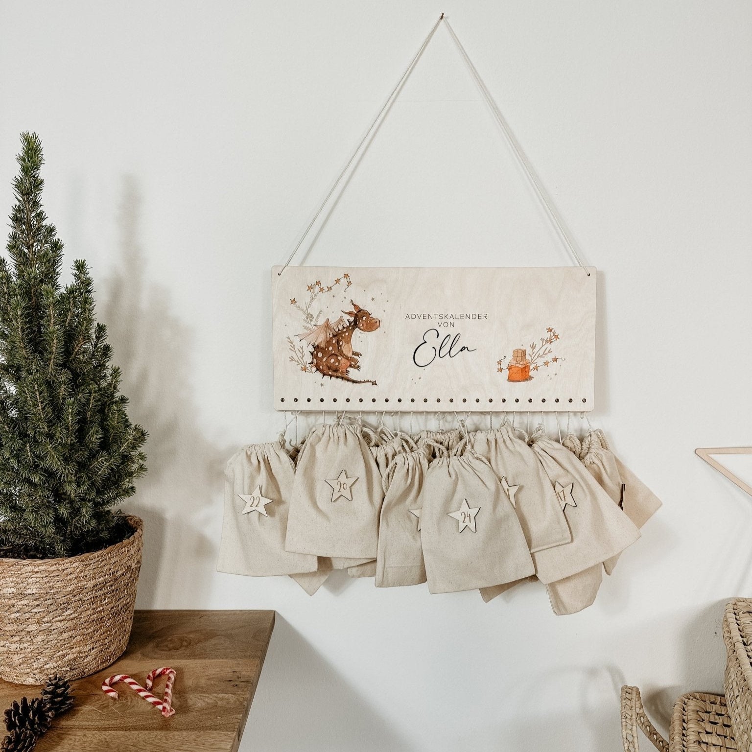 Adventskalender Personalisiert – Drache - lyllevenn