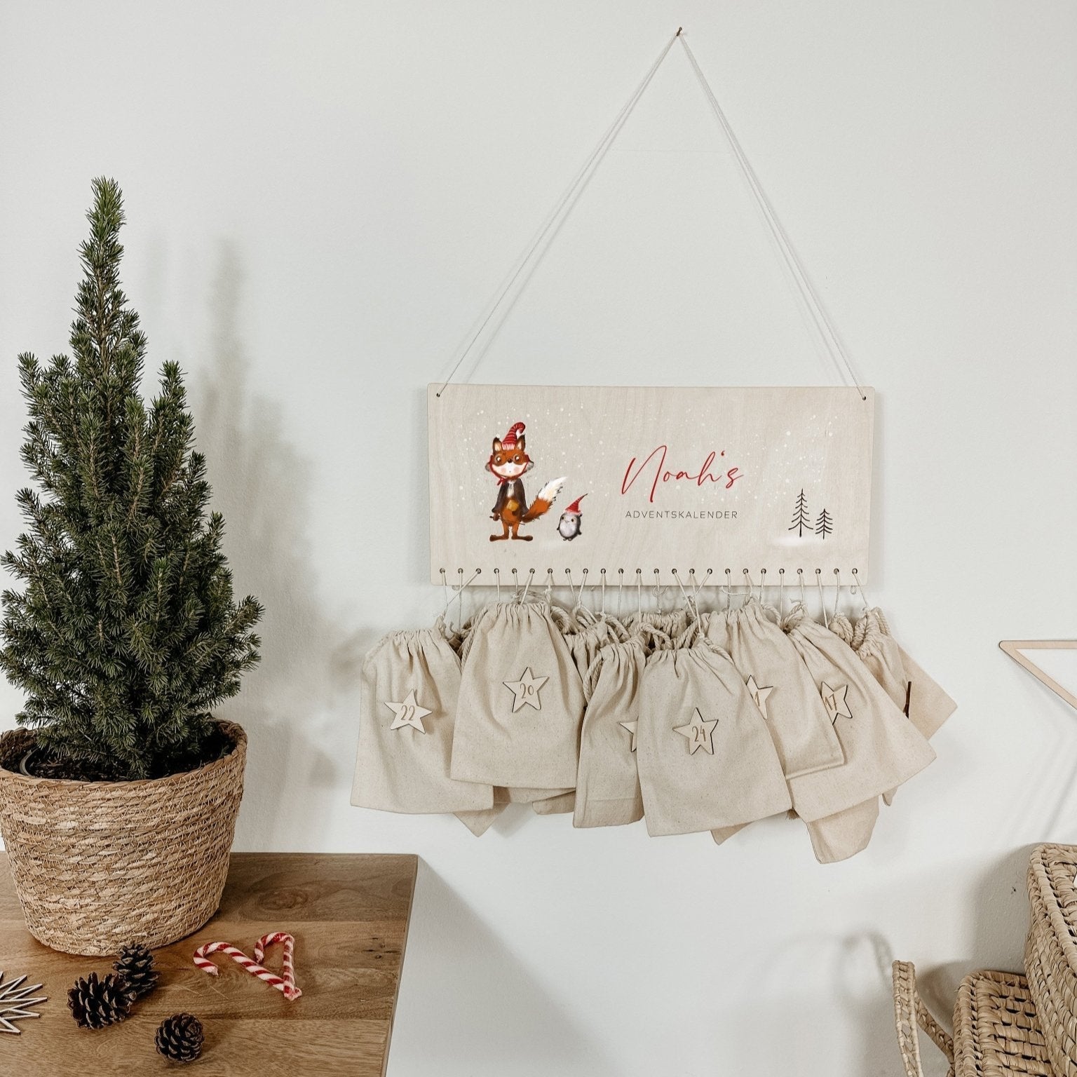 Adventskalender Personalisiert – Fuchs - lyllevenn