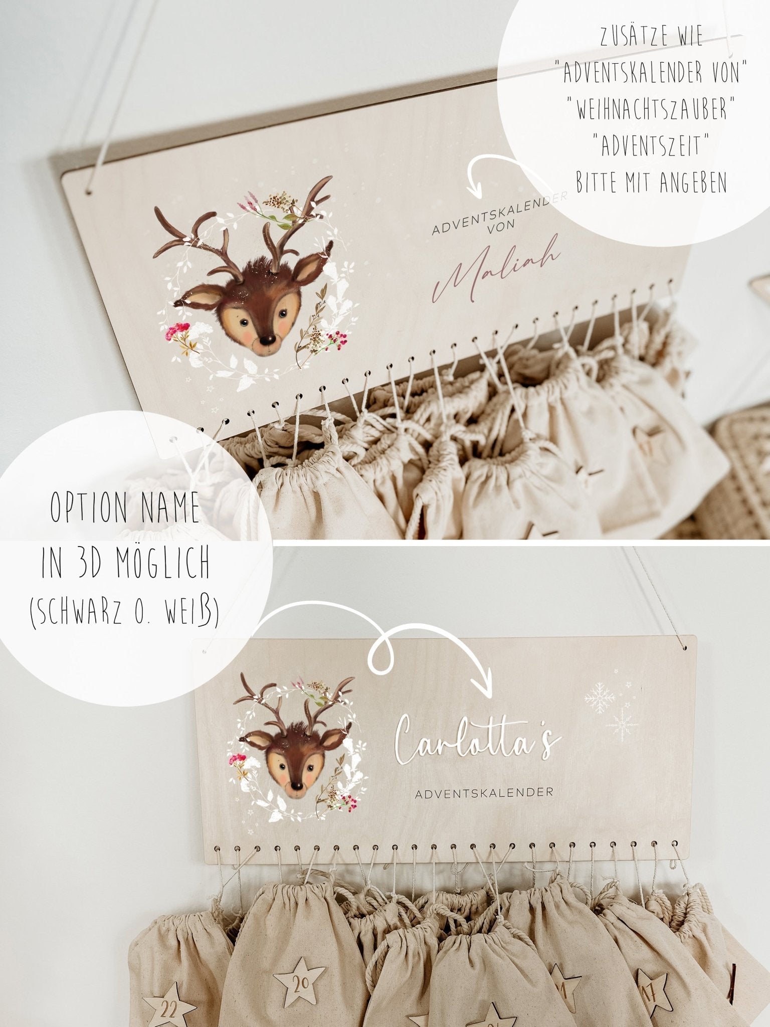 Adventskalender Personalisiert – Rehkitz - lyllevenn