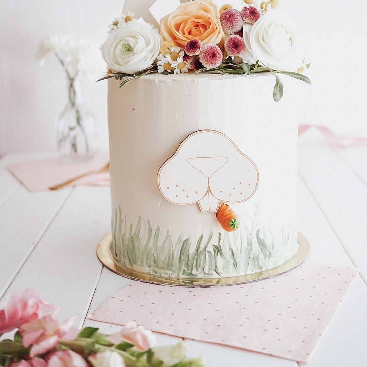 Caketopper Holz - Osterhase - lyllevenn