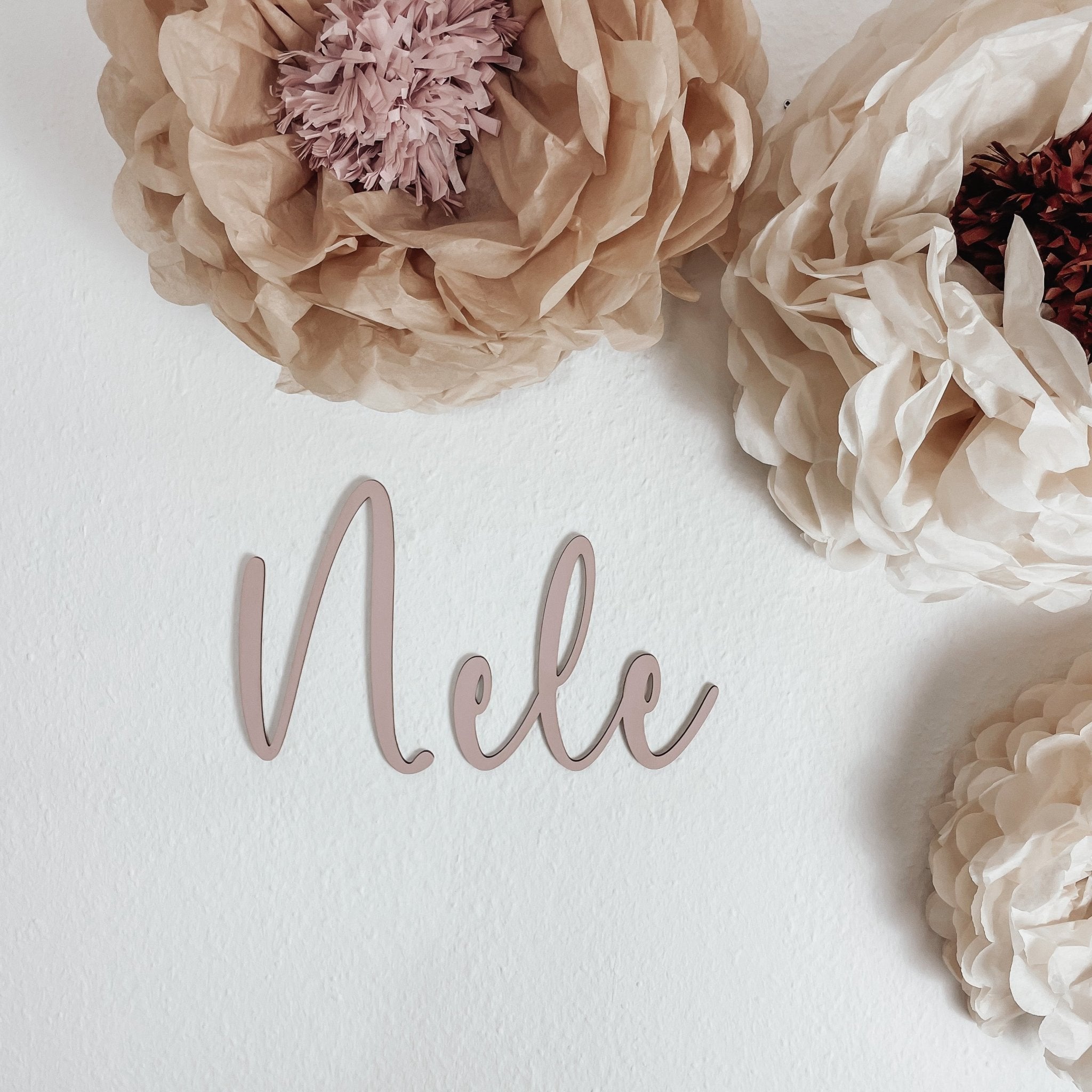 Farbig XXL Schriftzüge | Namensschriftzug | 3D Schriftzug | Holz - WUNSCHNAME - lyllevenn-store