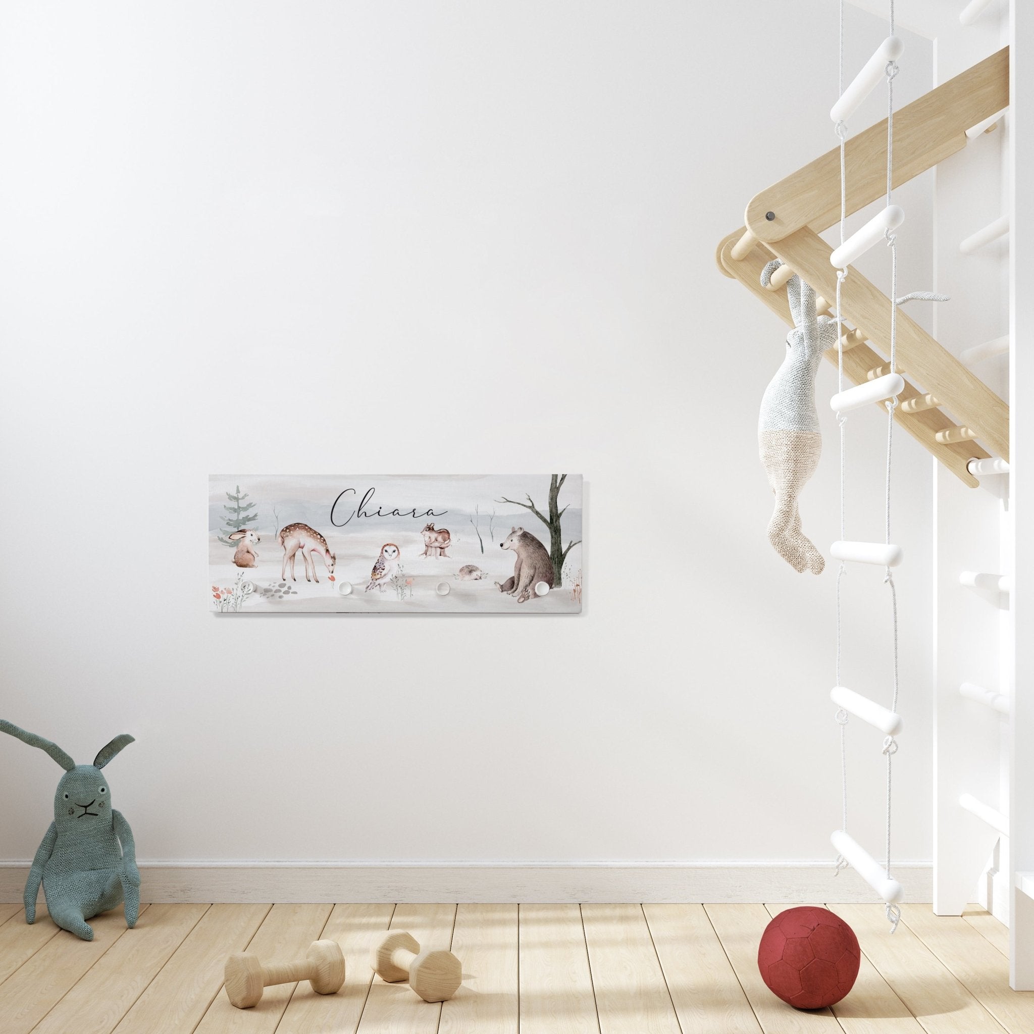 Garderobe Kinder | skandinavische Waldtiere | woodland - lyllevenn-store