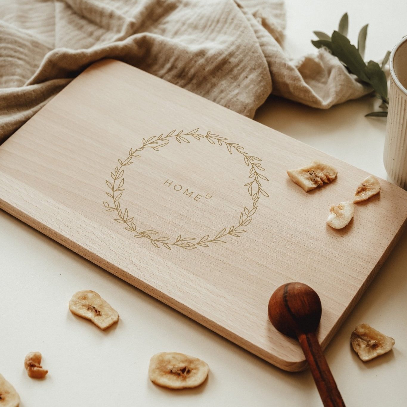 Holzbrettchen als Geschenk | Frühstücksbrett | scandinavian Home | Glück | Schneidebrett - lyllevenn-store