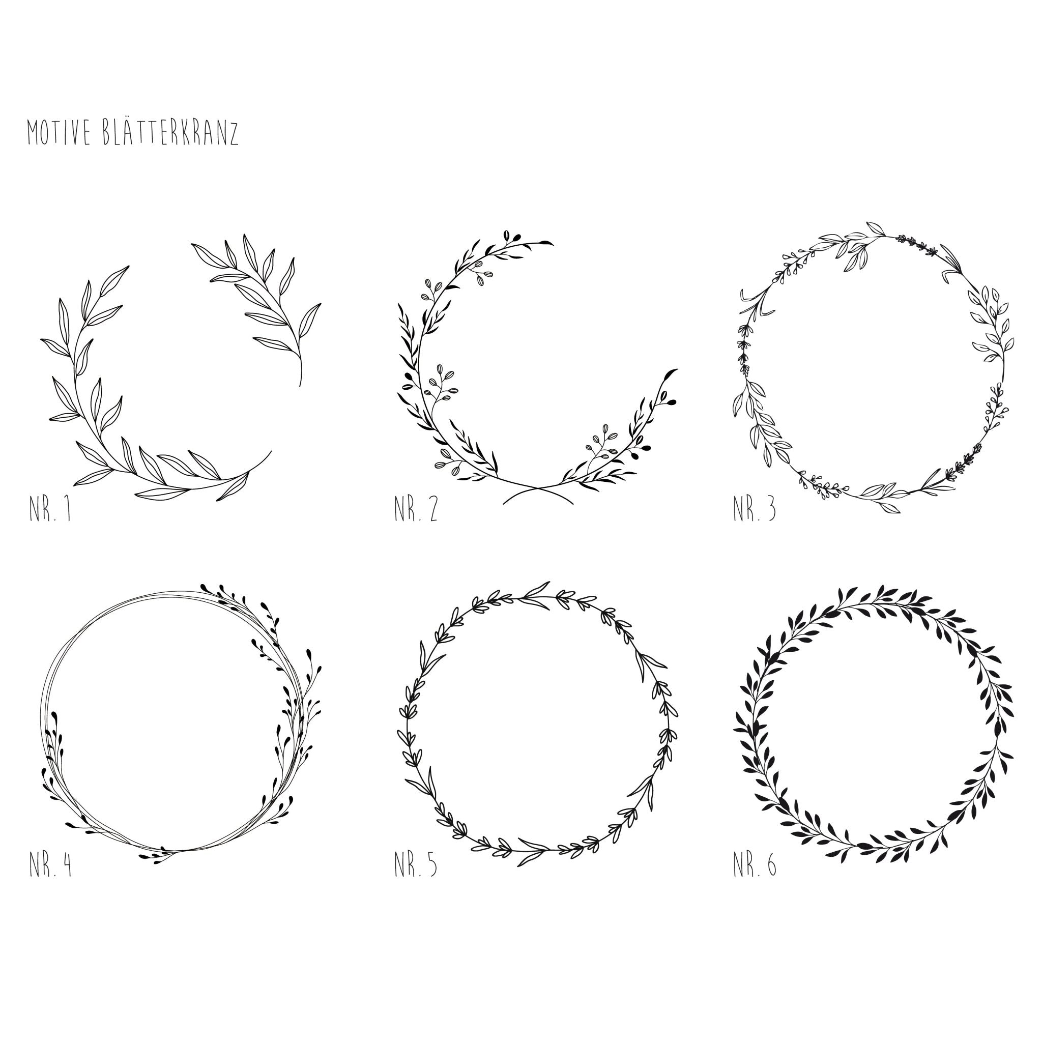 Holzkisten | Erinnerungskisten | Natur | garviert - BLÄTTERKRANZ - lyllevenn-store