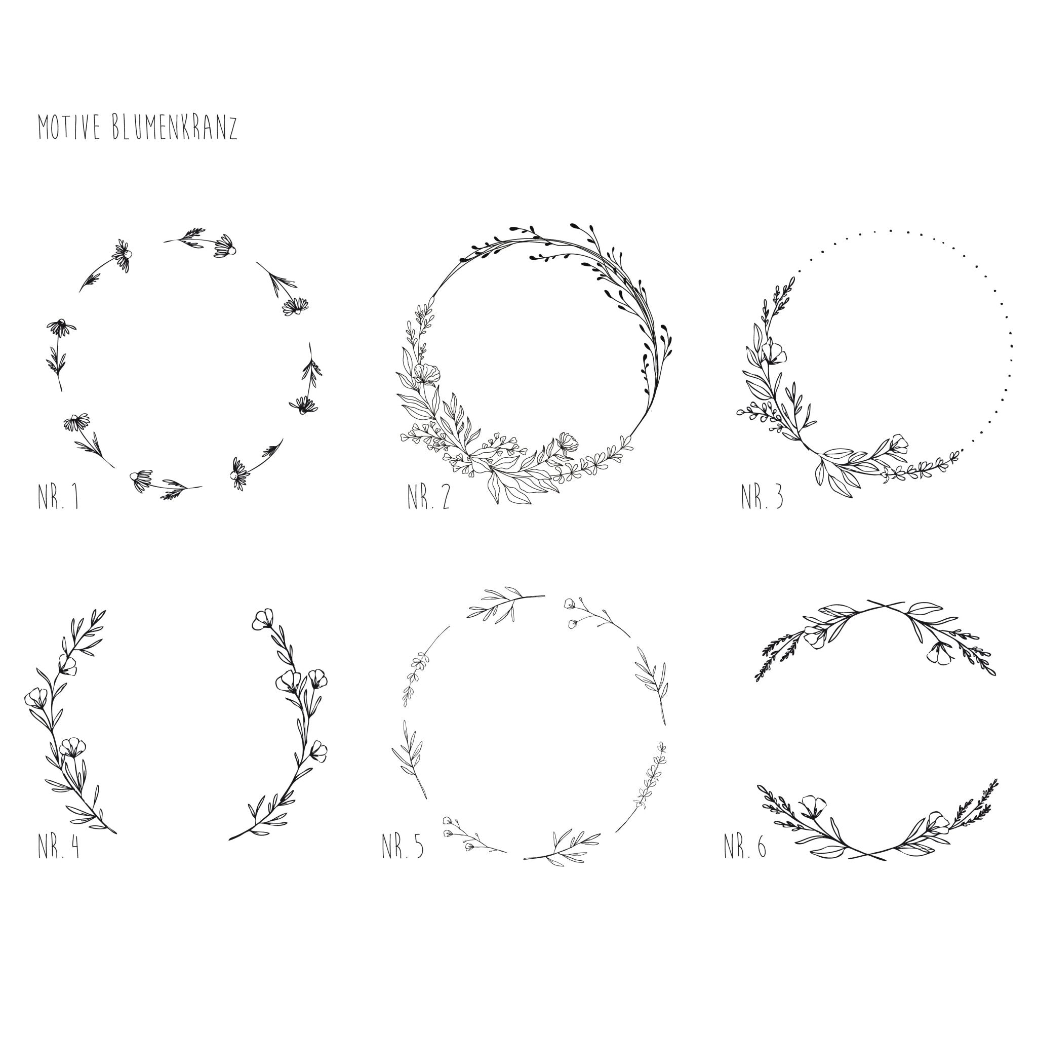 Holzkisten | Erinnerungskisten | Natur | graviert – 3D NAMEN BLUMENKRANZ - lyllevenn-store