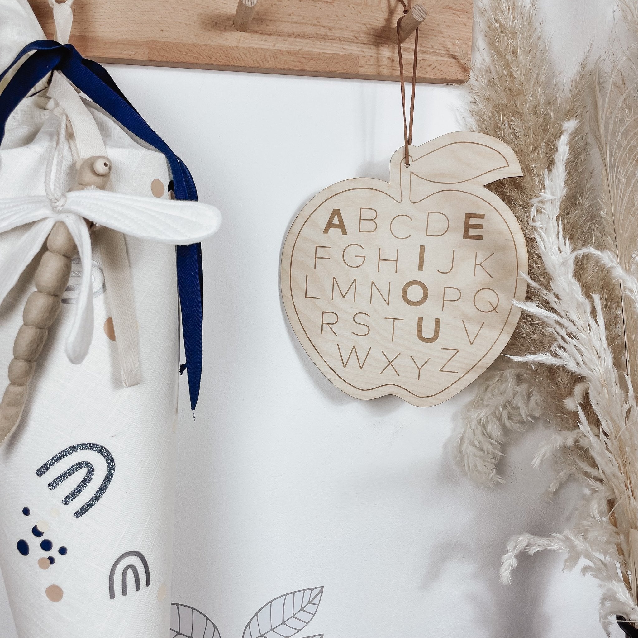 Holzschild - Apfel ABC - lyllevenn