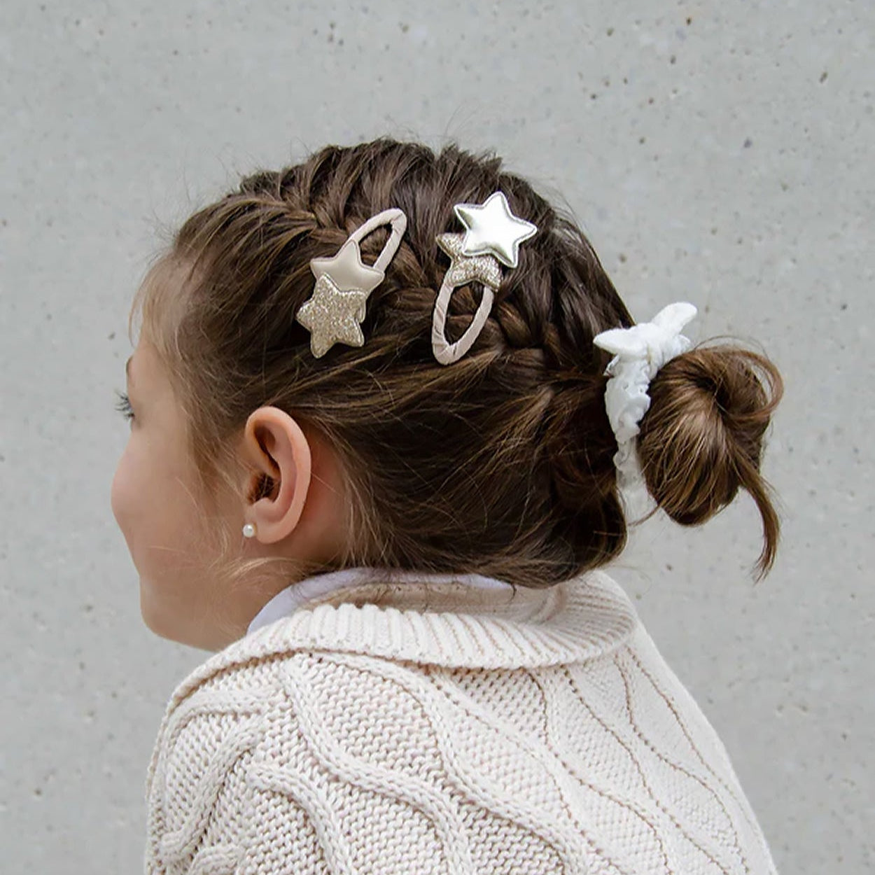 Kinder Haarspangen | festlich | Glitzersterne Duo-Star - lyllevenn-store