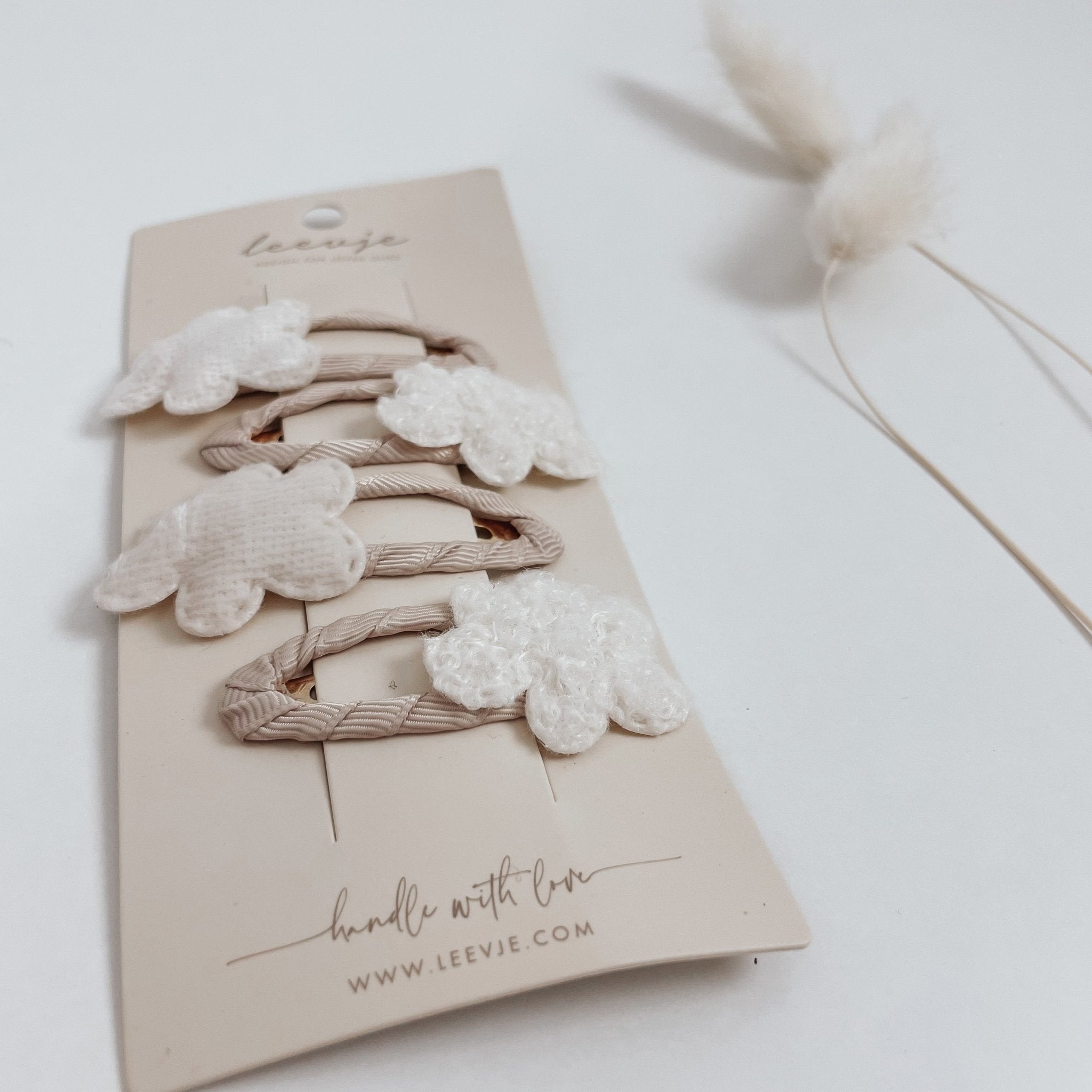 Kinder Haarspangen | Teddyplüsch | Cloud Clips - lyllevenn-store