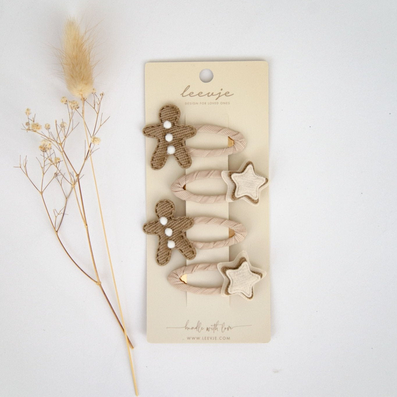 Kinderhaarspangen | Lebkuchenmann | Haaraccessoires | Spangen | Haarspangen für Kinder - lyllevenn-store