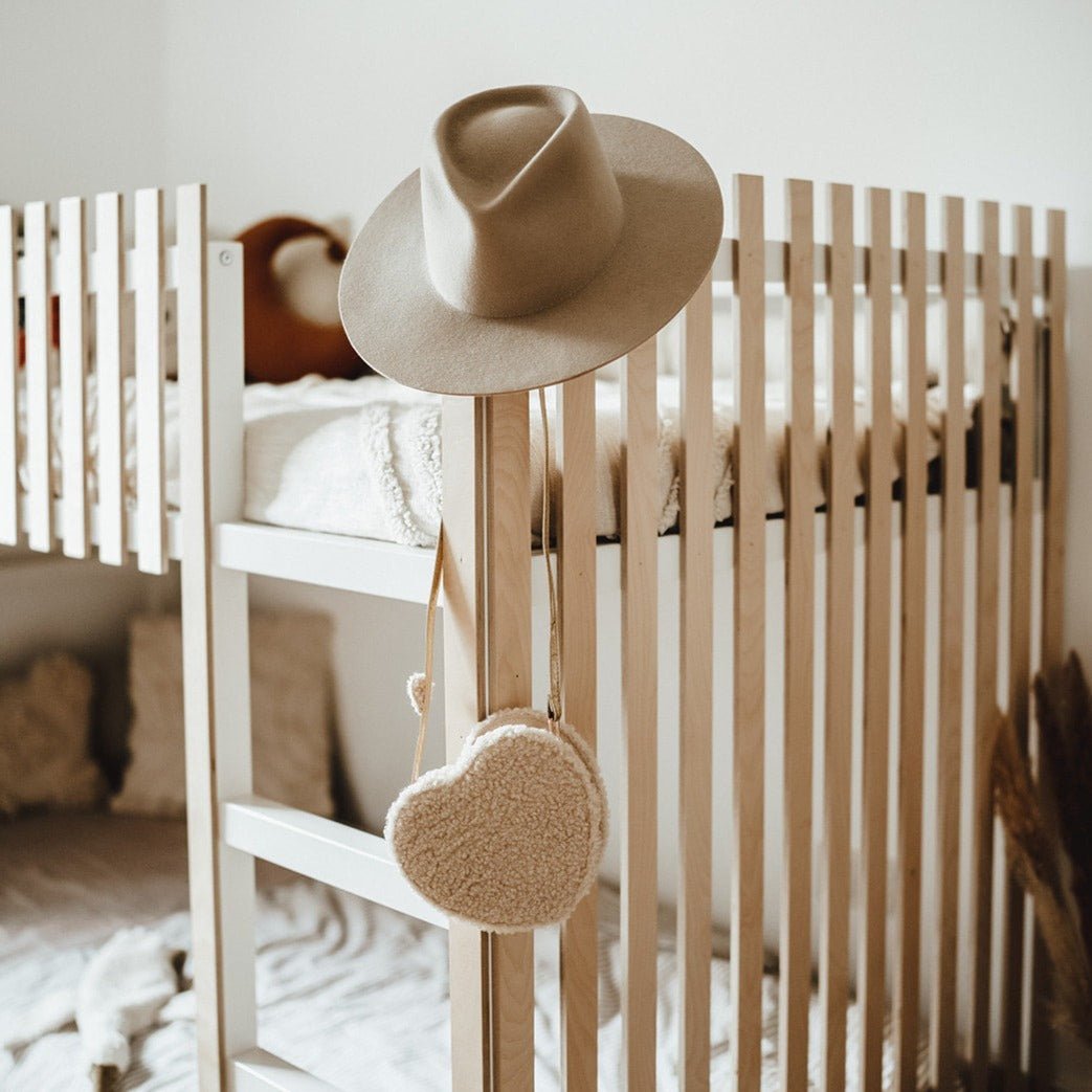 Kinderhandtasche und Portemonnaie - Teddy Herz - lyllevenn