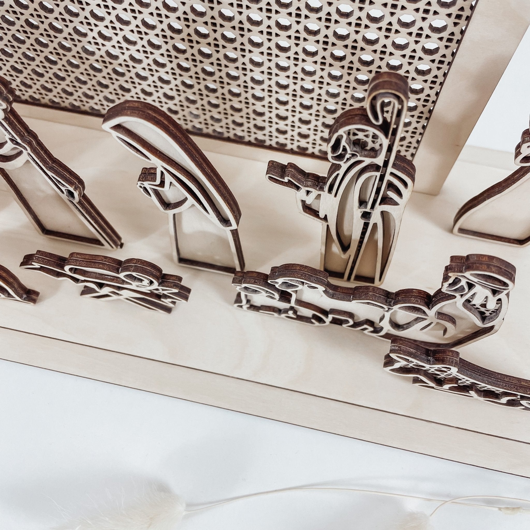 Krippe aus Holz | Ratten | Weihnachtskrippe - lyllevenn-store