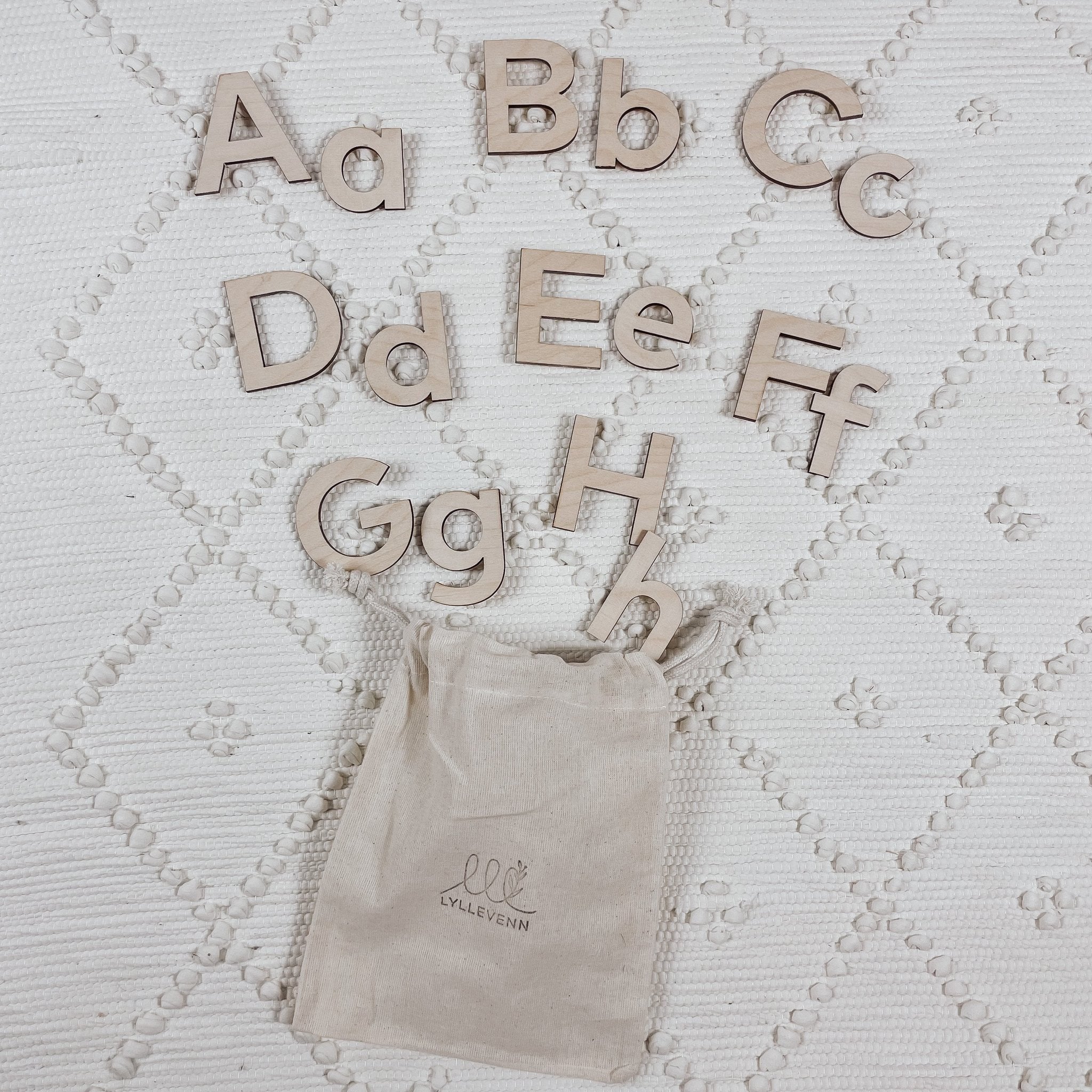Lernspiel Set, Groß, - und Kleinbuchstaben I AaBbCc - lyllevenn