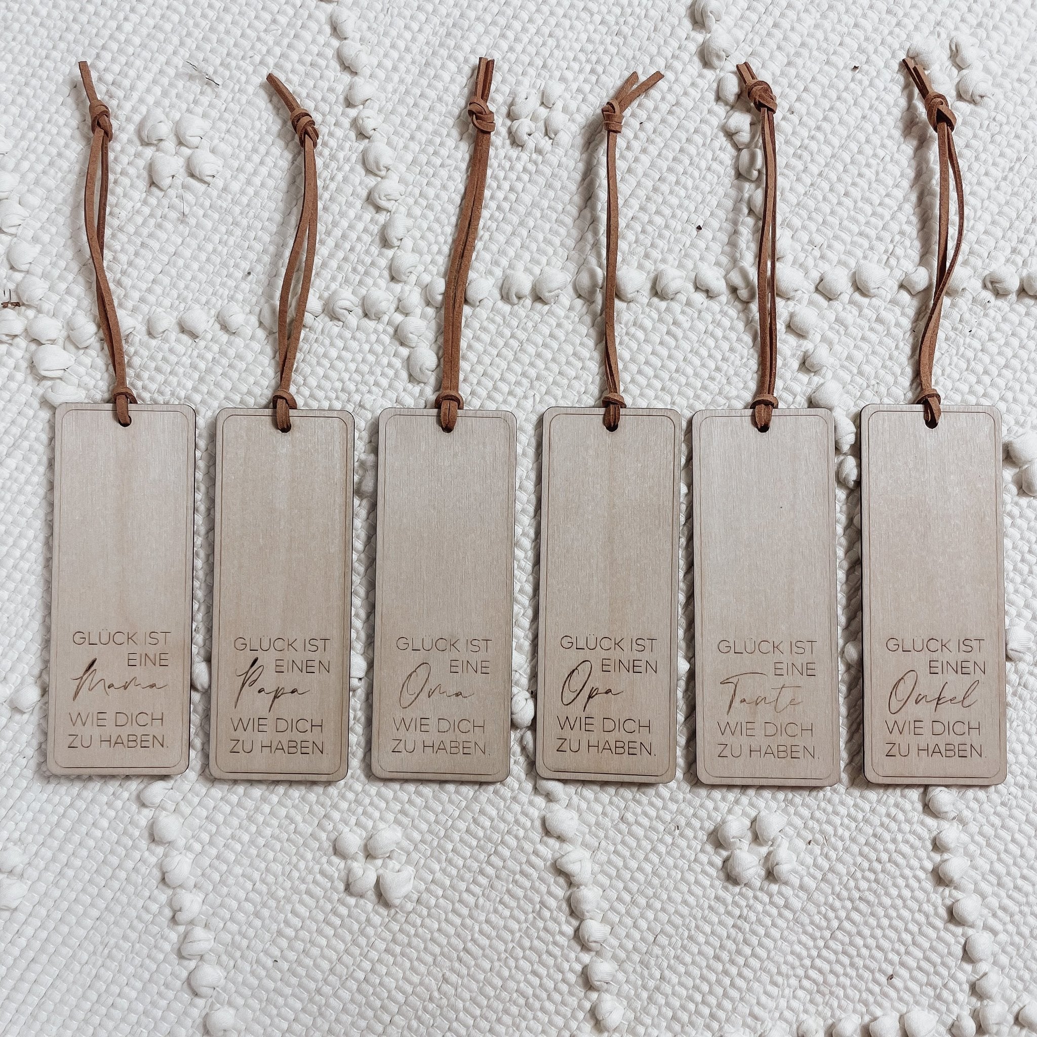 Lesezeichen aus Holz I GLÜCK IST ... - lyllevenn-store