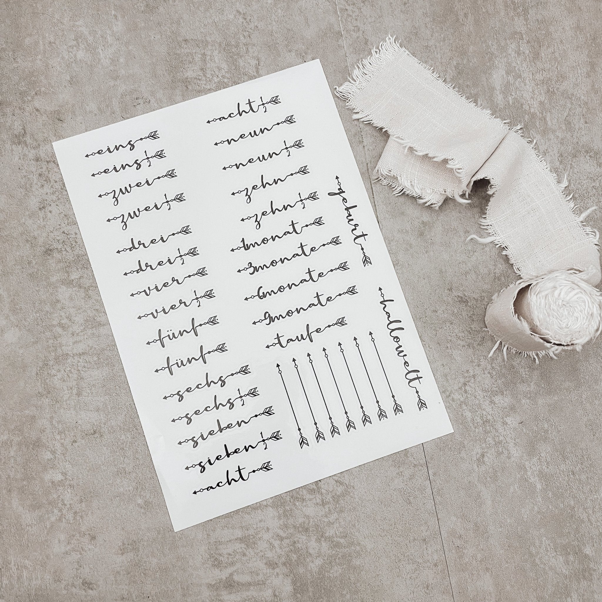 Meilensteinaufkleber - Sticker für Kindermesslatte | ALL IN ONE - lyllevenn-store