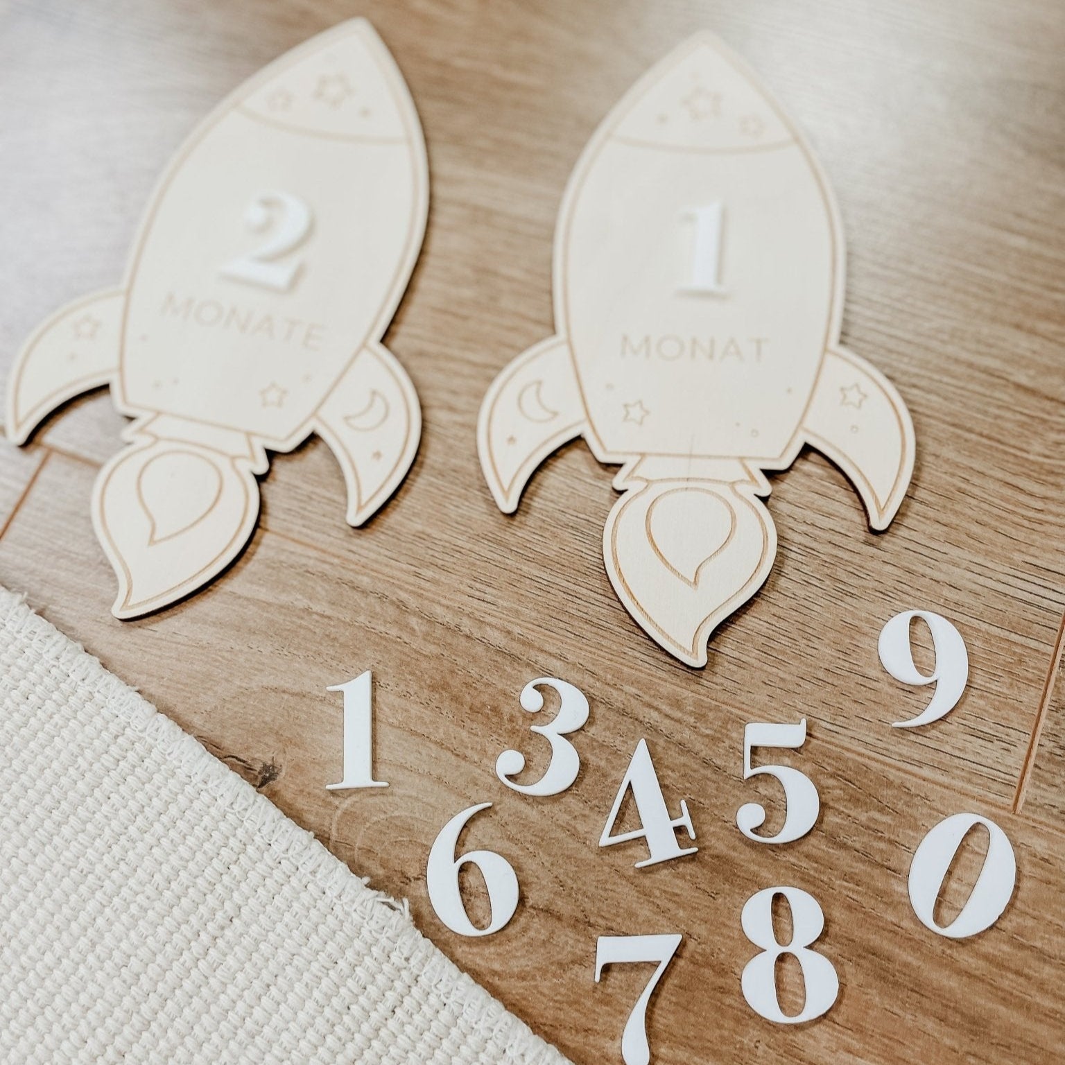 Meilensteine Newborn | Meilensteinkarten Baby | Babys erstes Jahr | Geschenk Geburt – RAKETE - lyllevenn-store