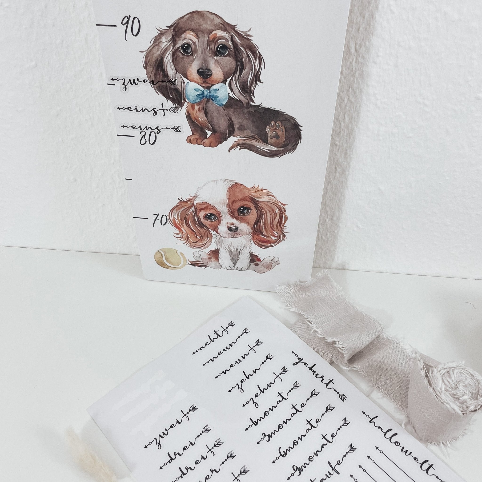Meilensteinsticker RESTPOSTEN RECHTS | Sticker für Kindermesslatte - lyllevenn