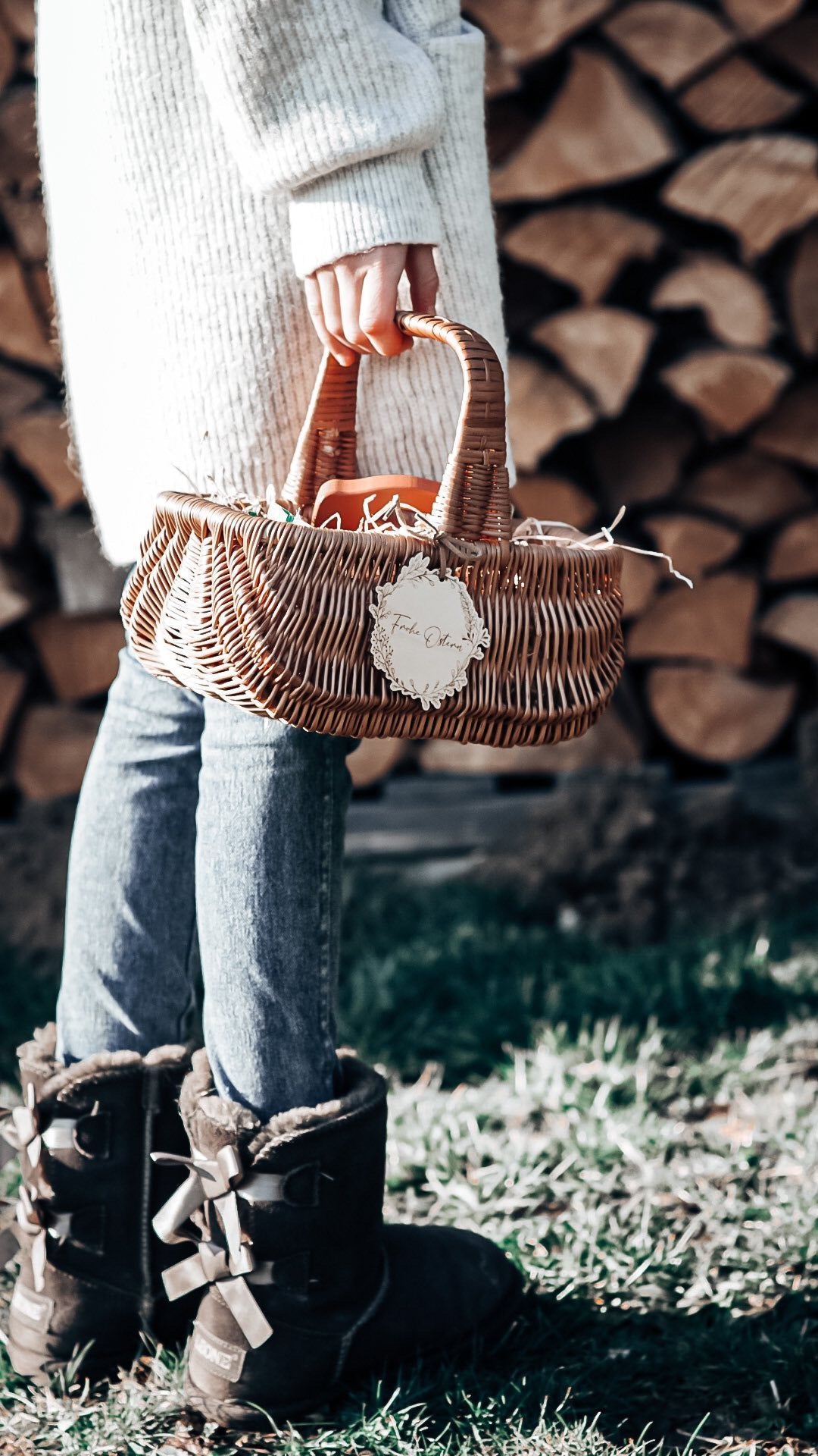 Osteranhänger, personalisierbar | BLÄTTERKRANZ - lyllevenn-store