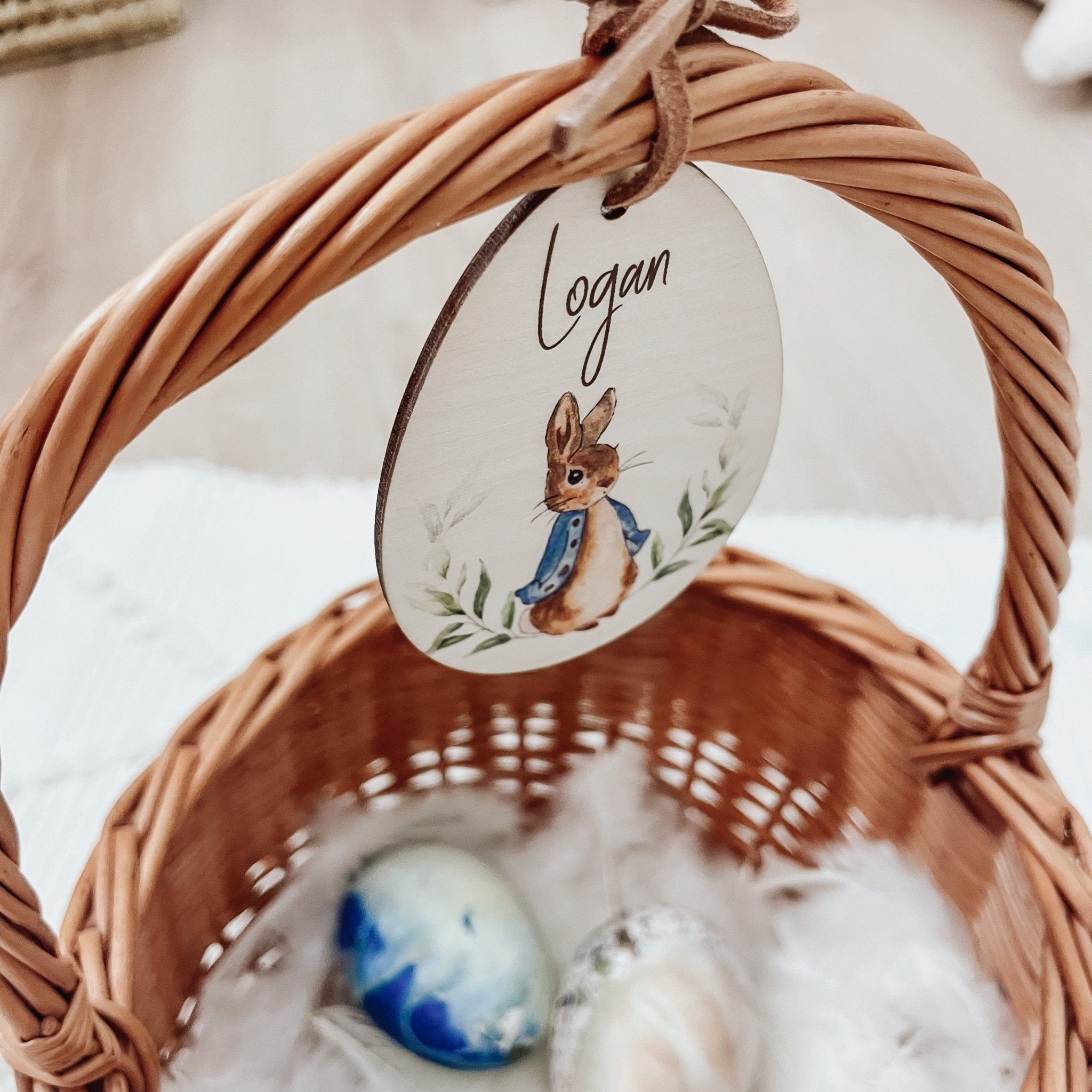 Personalisierte Osteranhänger aus Holz – Perfekte Deko & Geschenkidee zu Ostern - lyllevenn