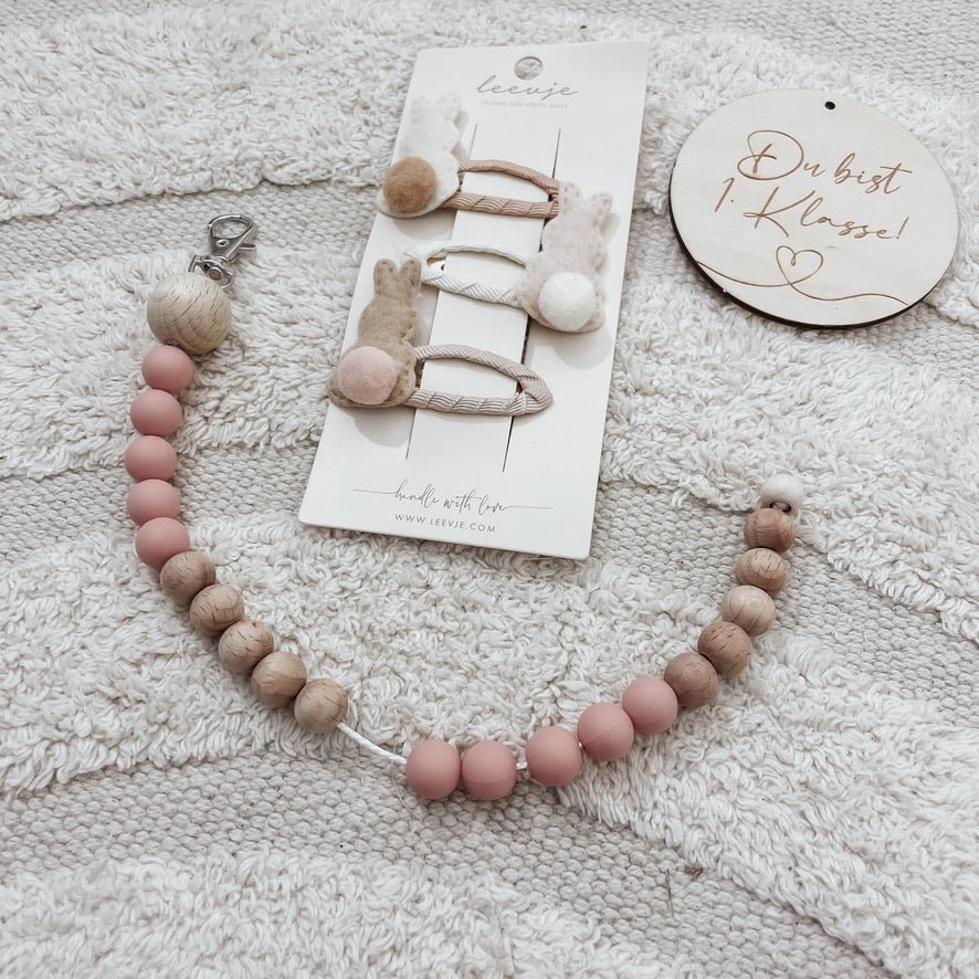 personalisierte Rechenketten – Rosatöne - lyllevenn