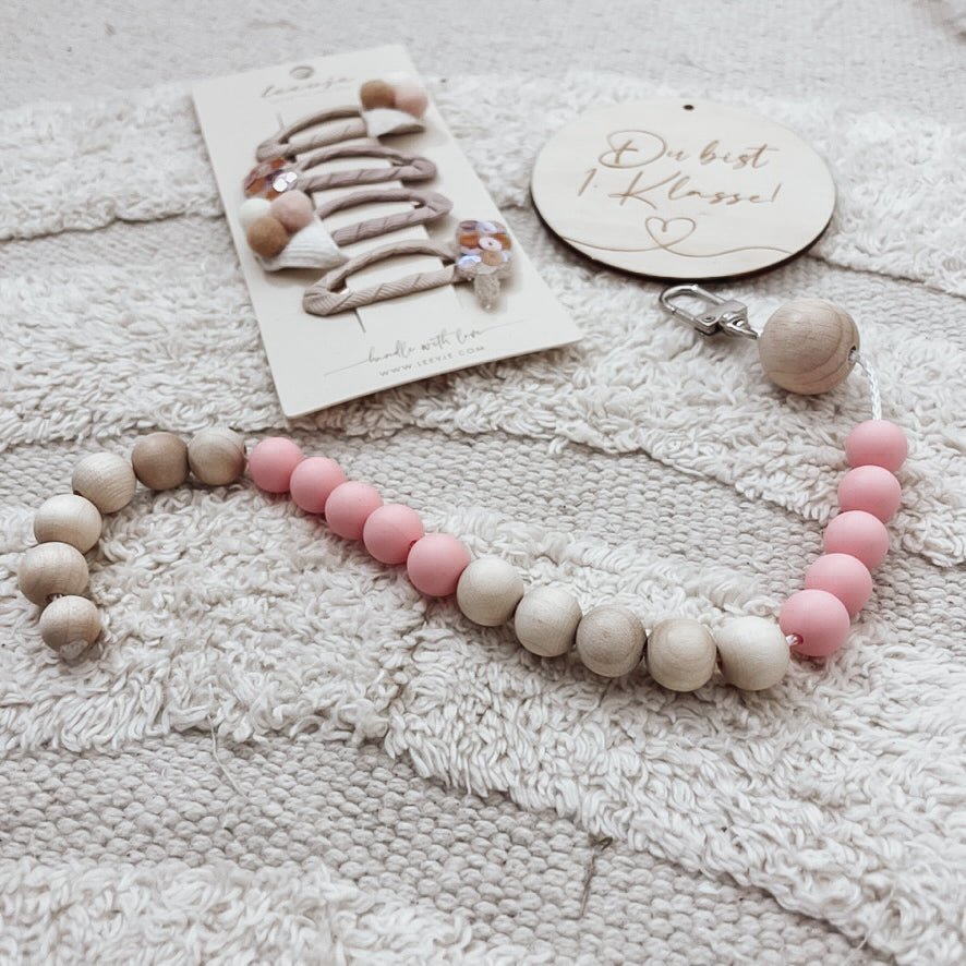 personalisierte Rechenketten – Rosatöne - lyllevenn
