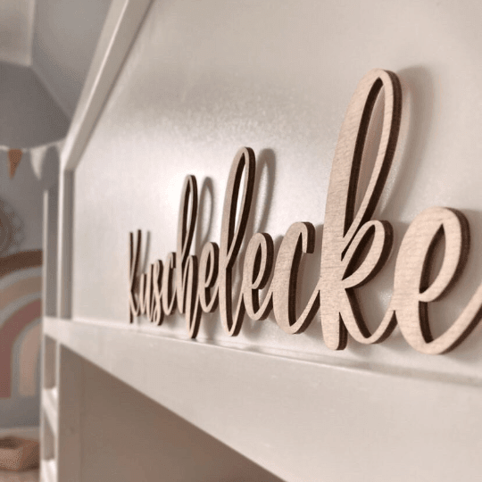 Personalisierter Holz Schriftzug - 3D Namen - lyllevenn
