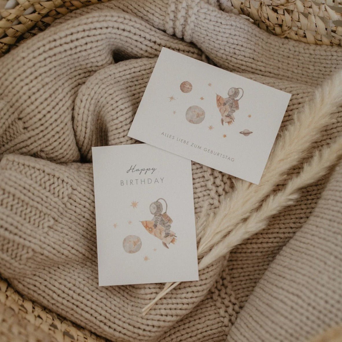 Postkarte Geburtstag – WELTALL - lyllevenn