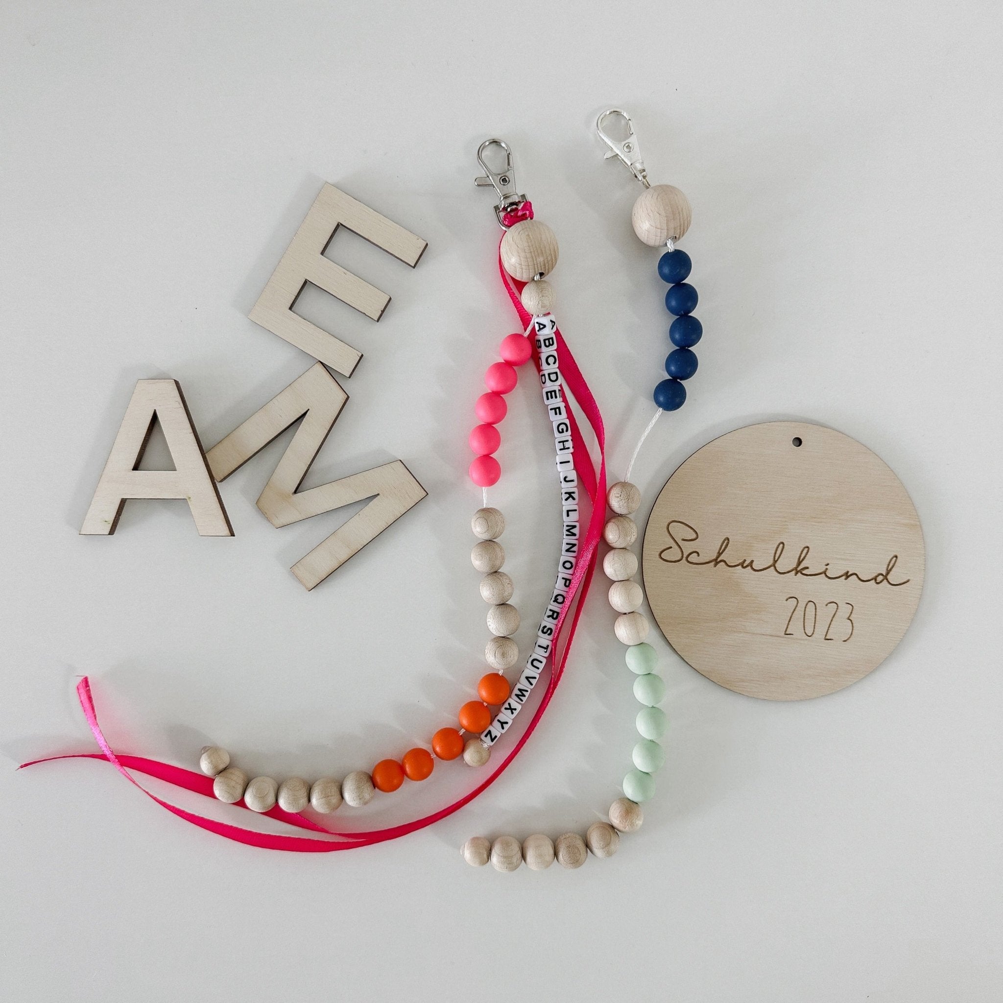 Rechenkette Neonfarben Schulkind Rechenhilfe - lyllevenn-store