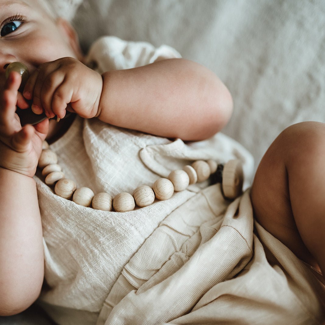 Schnullerkette | Parcifer | Schnullerhalter | naturbelassen | personalisierbar – PURE - lyllevenn-store