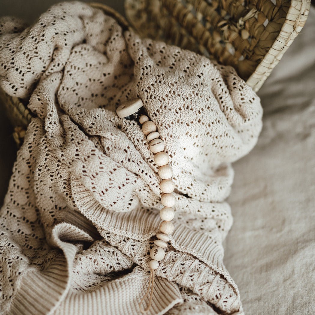 Schnullerkette | Parcifer | Schnullerhalter | naturbelassen | personalisierbar – PURE - lyllevenn-store