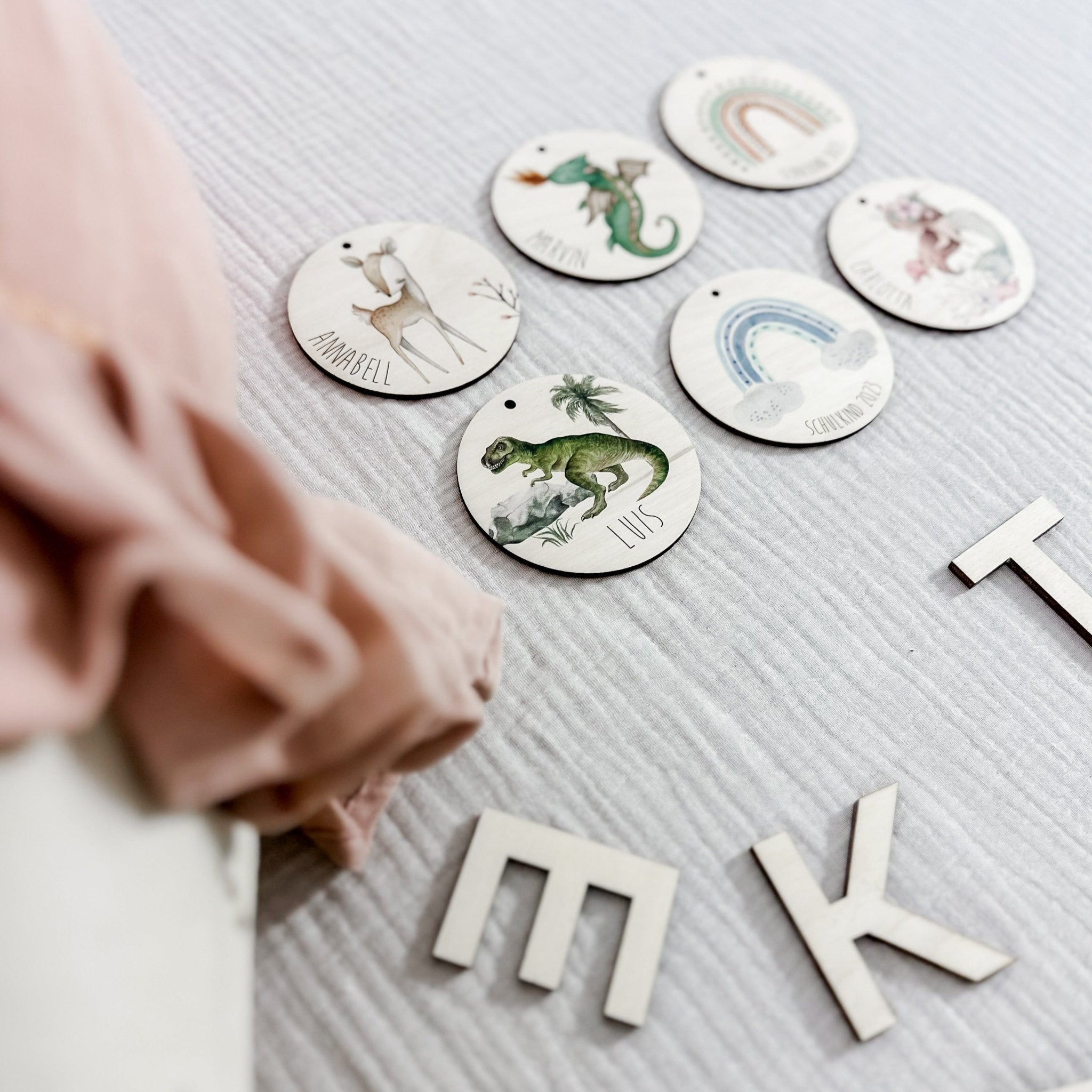 Schultüten Anhänger Motive Namensschild – Holzschild - lyllevenn